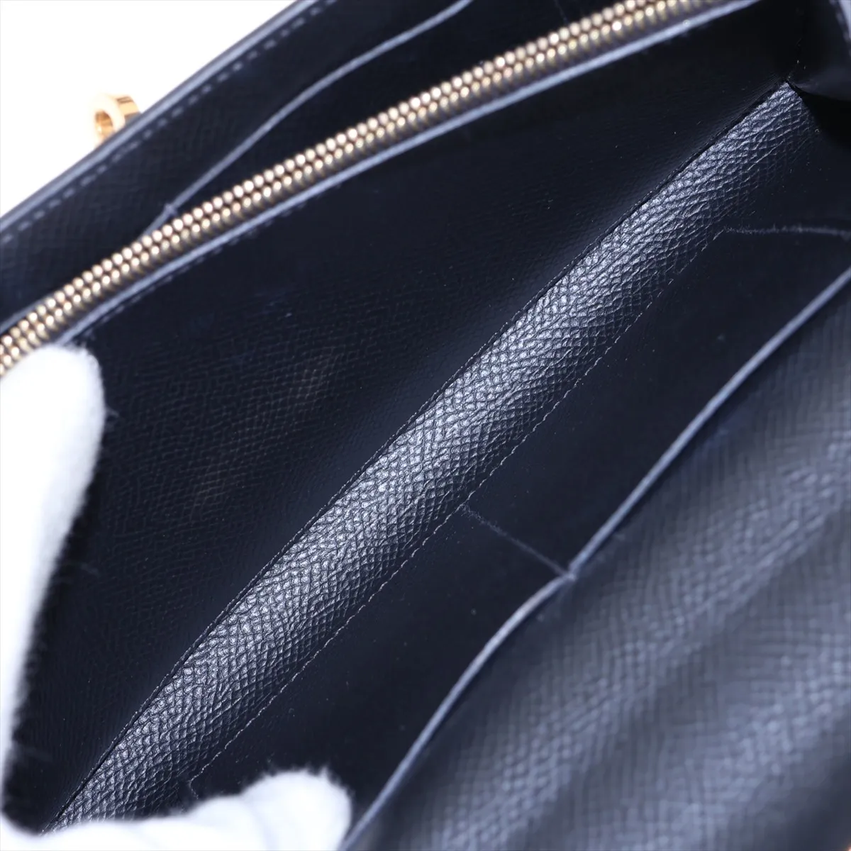 [Individually packaged] Hermes Kelly Wallet To Go, Veau Epsom, Black, Gold Hardware, Z: 2021 — view 7