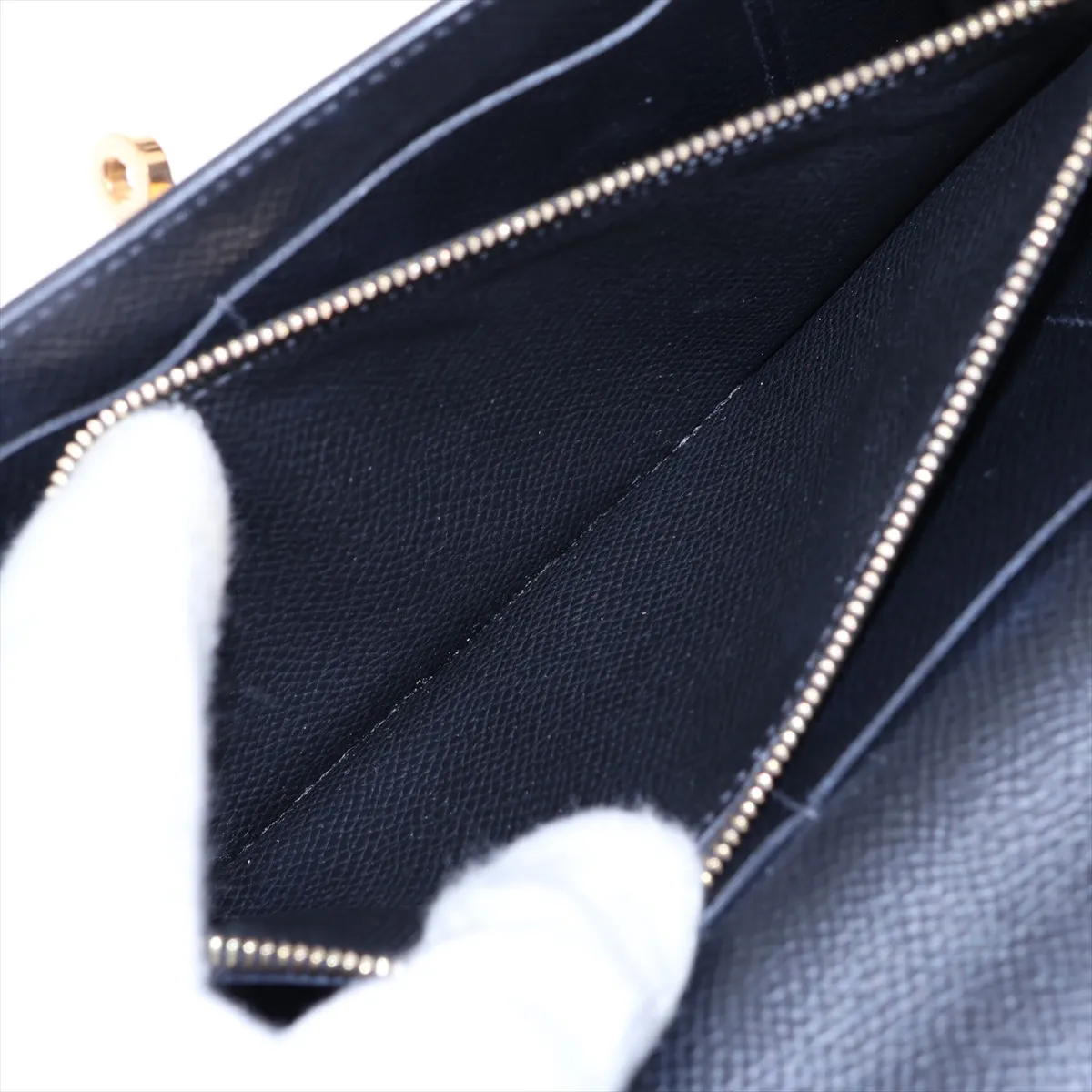 [Individually packaged] Hermes Kelly Wallet To Go, Veau Epsom, Black, Gold Hardware, Z: 2021 — view 8