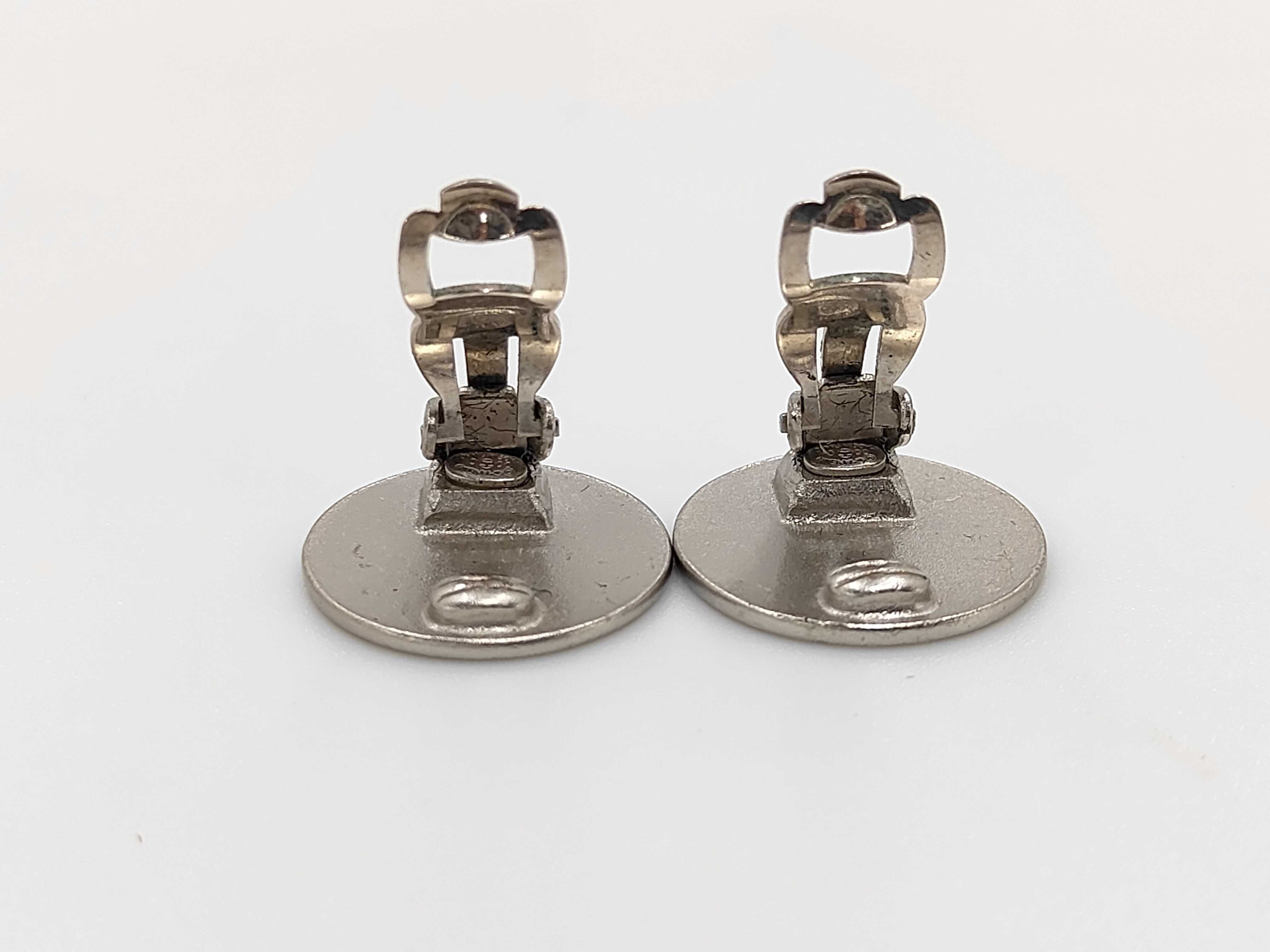 Silver Black Metal Coco Mark CROISIERE 2000 Earrings (with comments) 00C Earrings — view 4