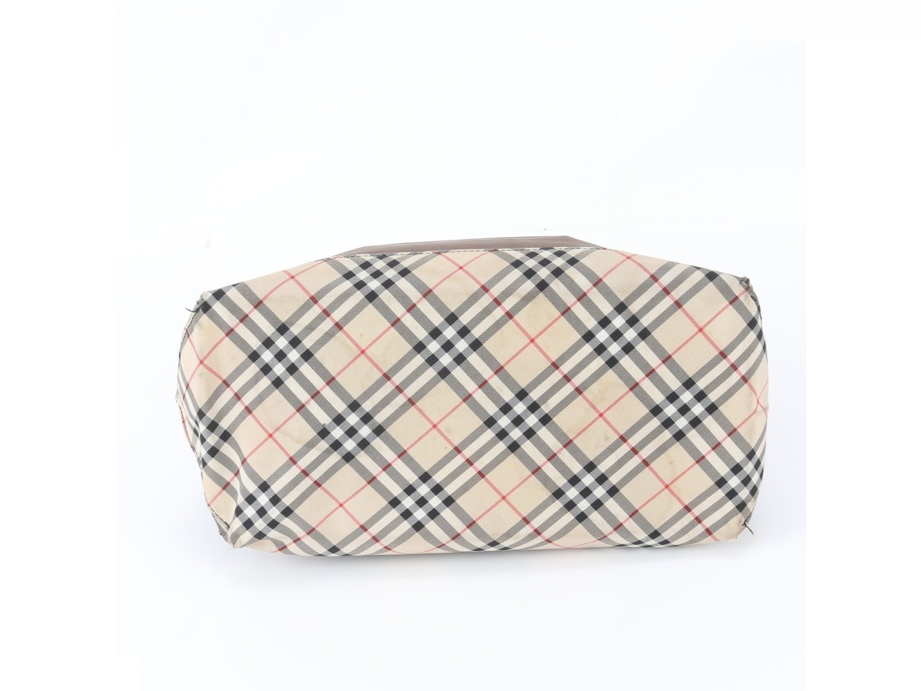Nova Check Leather Tote Bag — view 6