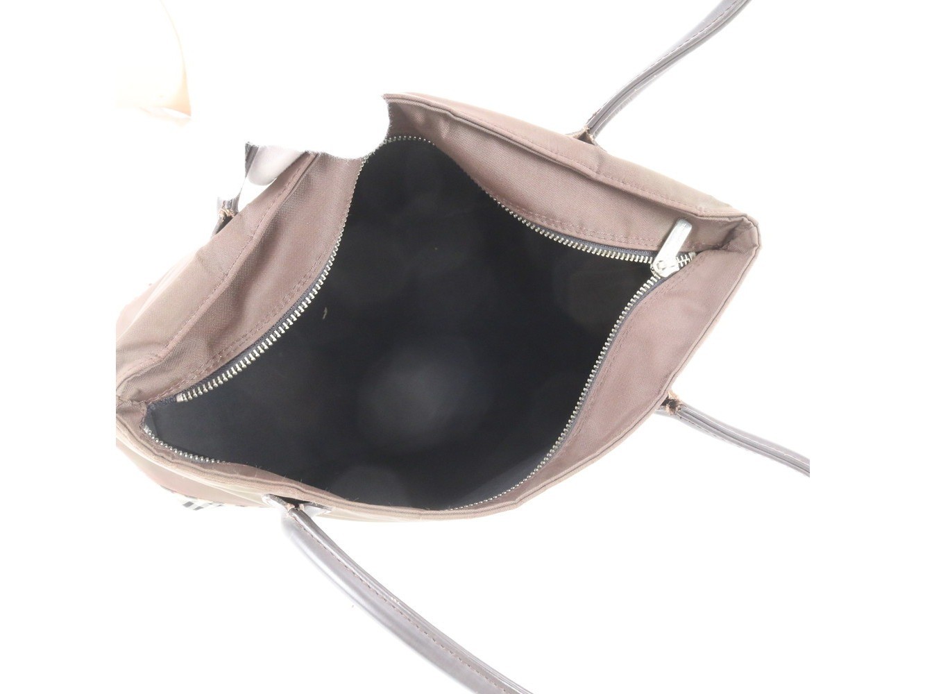 Nova Check Leather Tote Bag — view 7