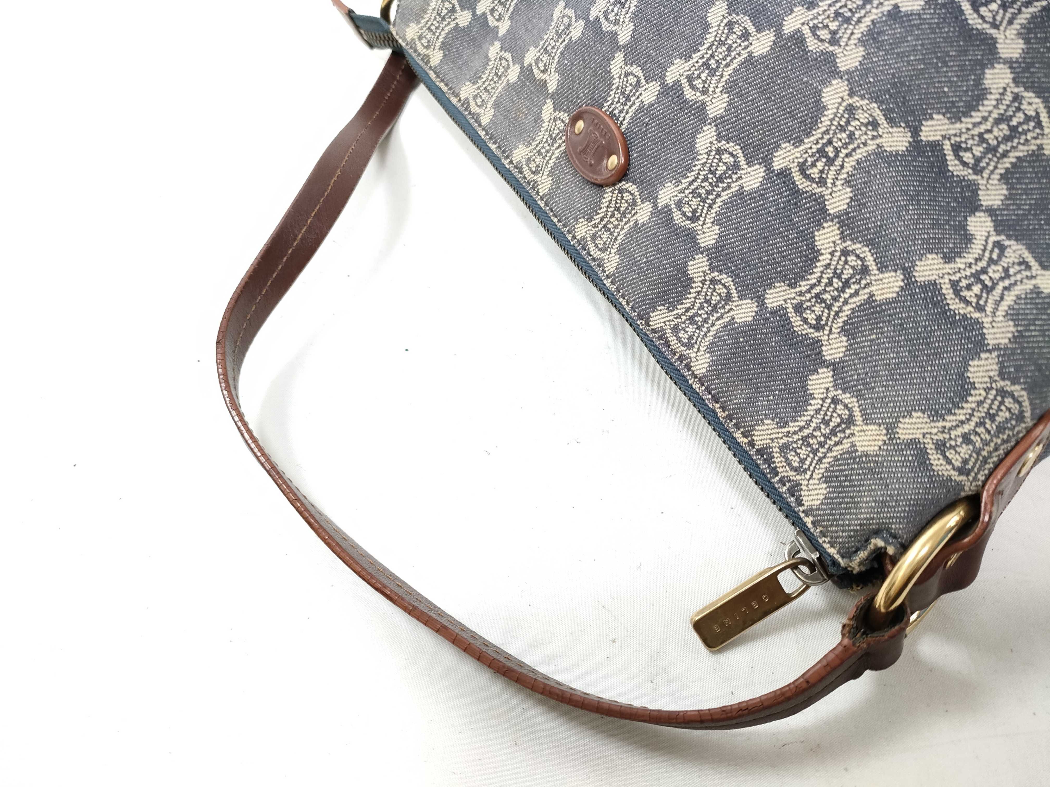 Paris Macadam Accessory Pouch Denim Shoulder Bag — view 3
