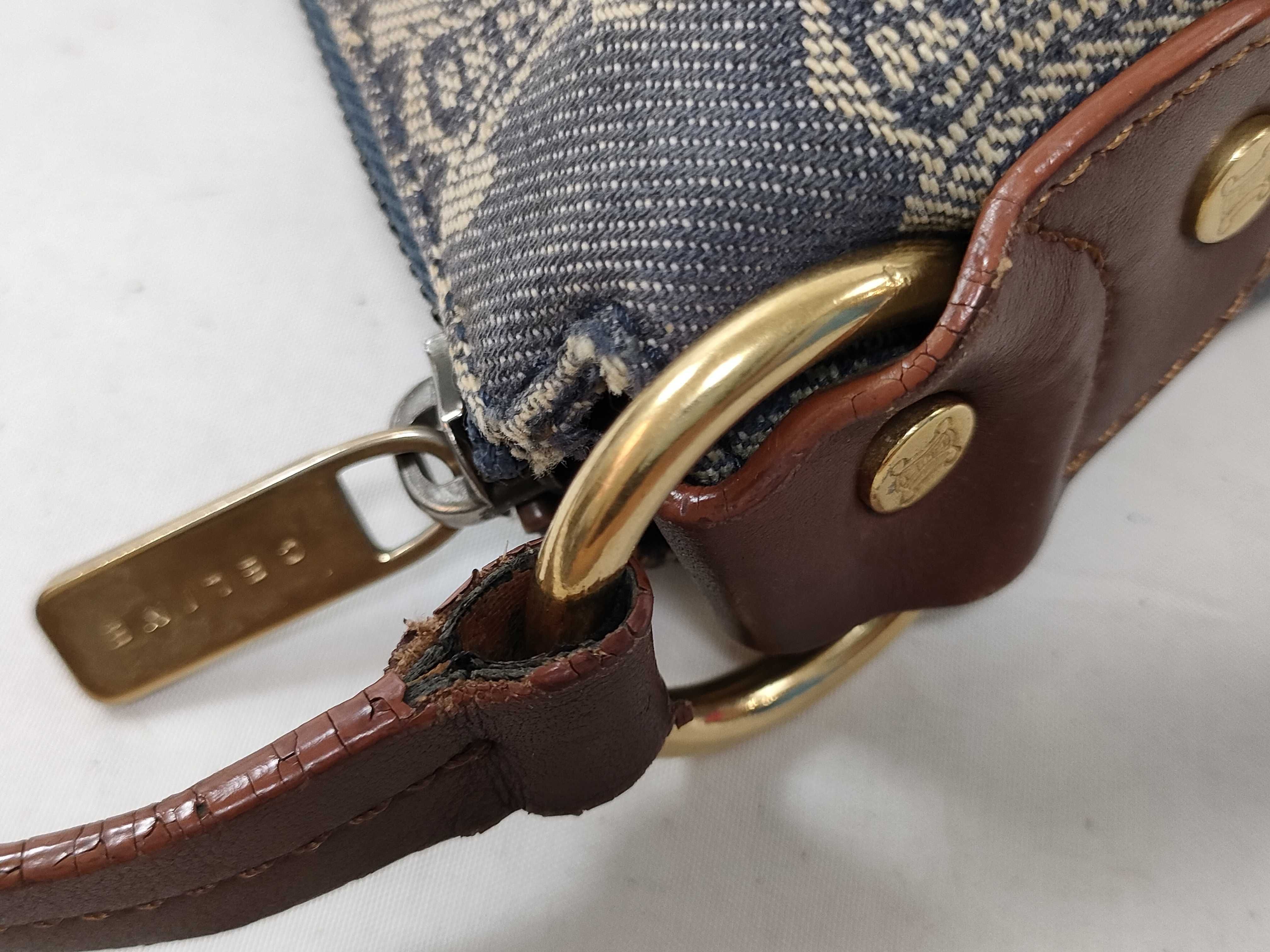 Paris Macadam Accessory Pouch Denim Shoulder Bag — view 5
