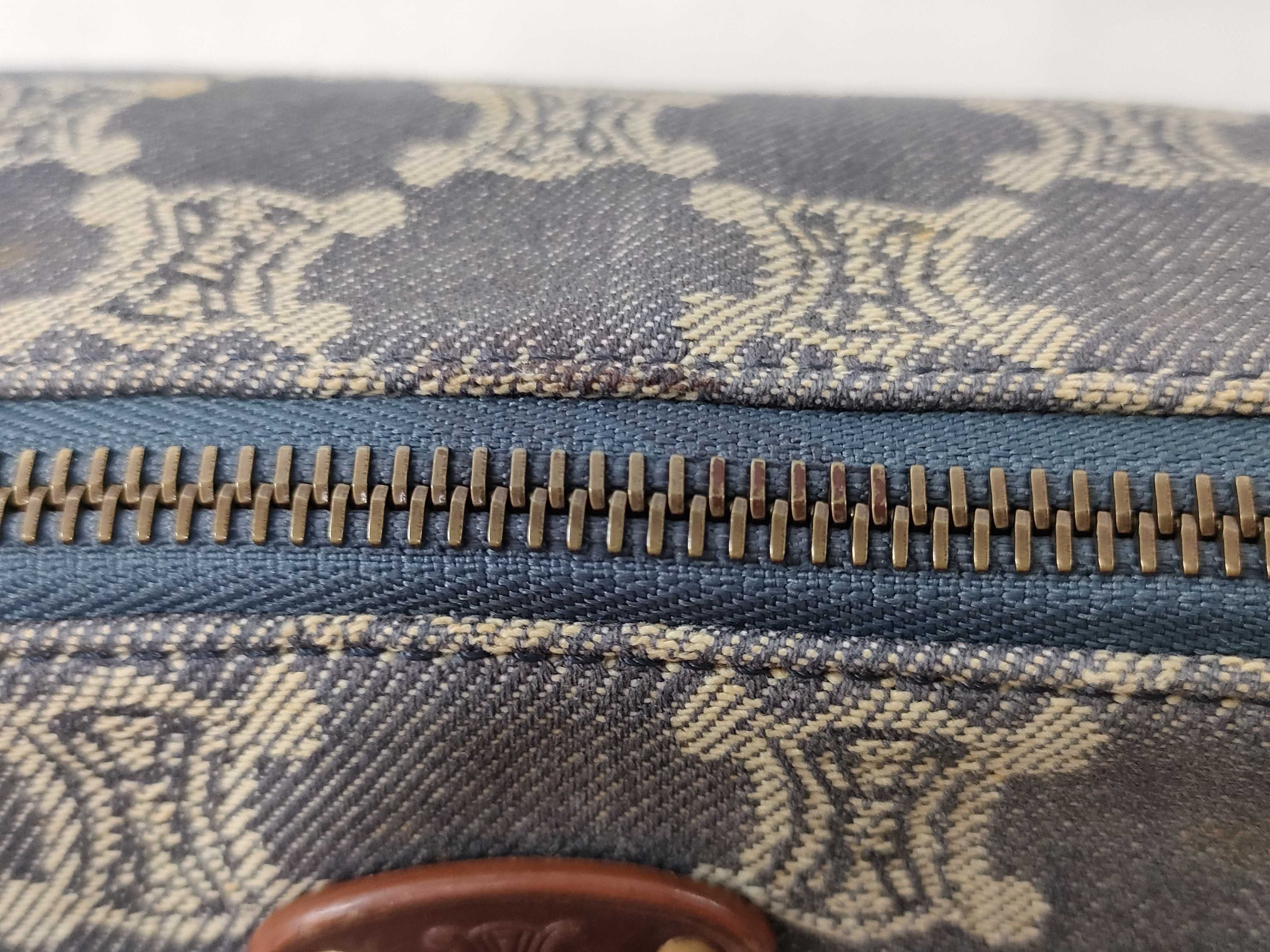Paris Macadam Accessory Pouch Denim Shoulder Bag — view 10