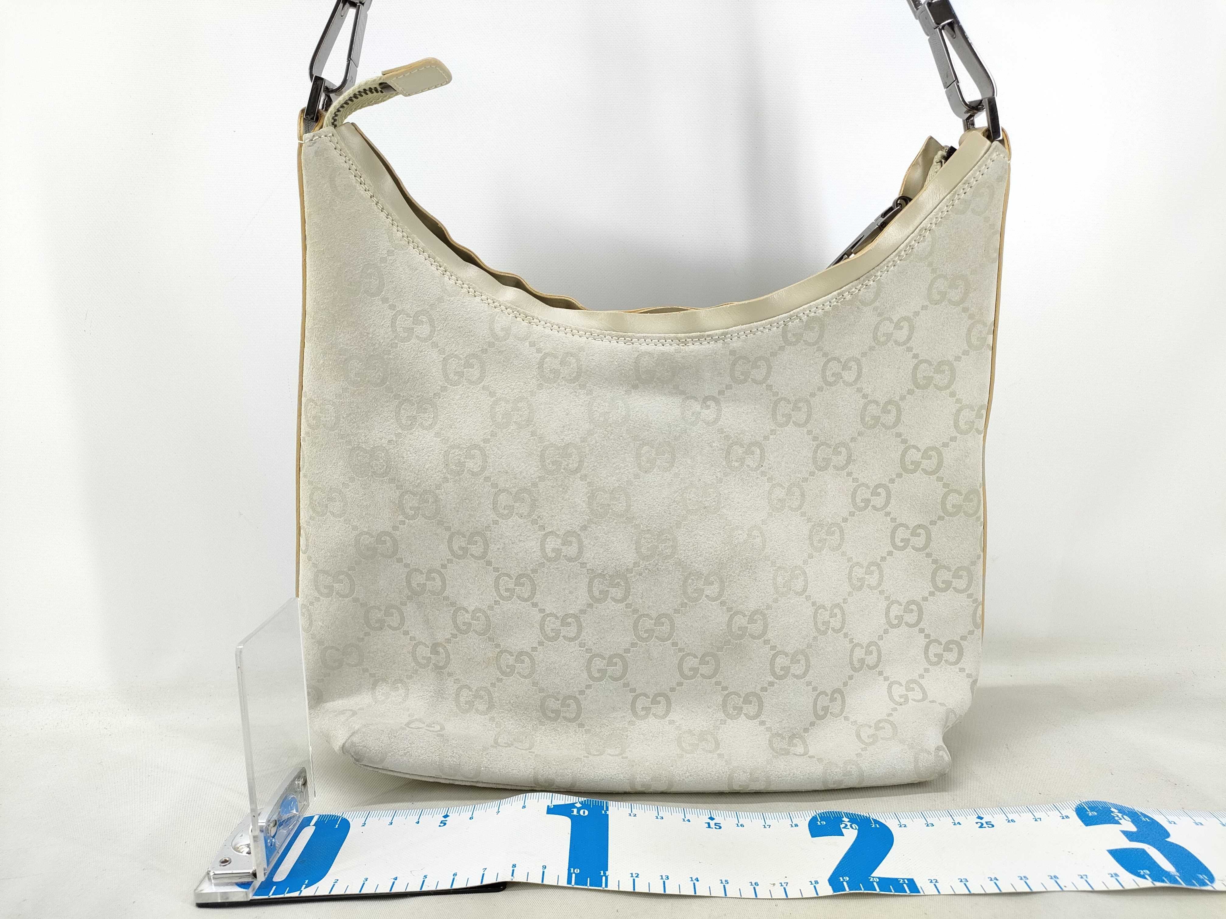 GG Suede GG Pattern One-Shoulder Bag — view 2