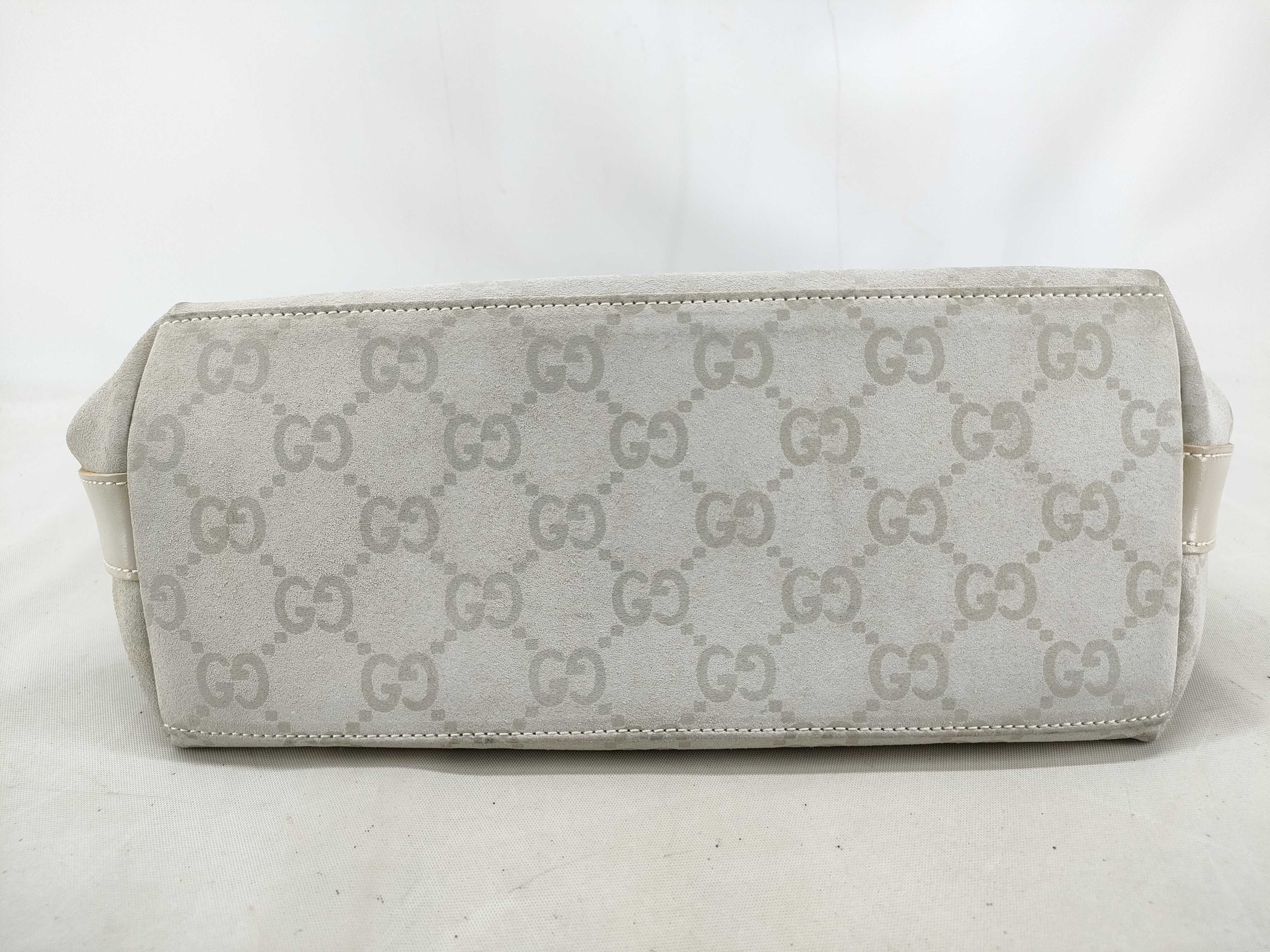 GG Suede GG Pattern One-Shoulder Bag — view 3