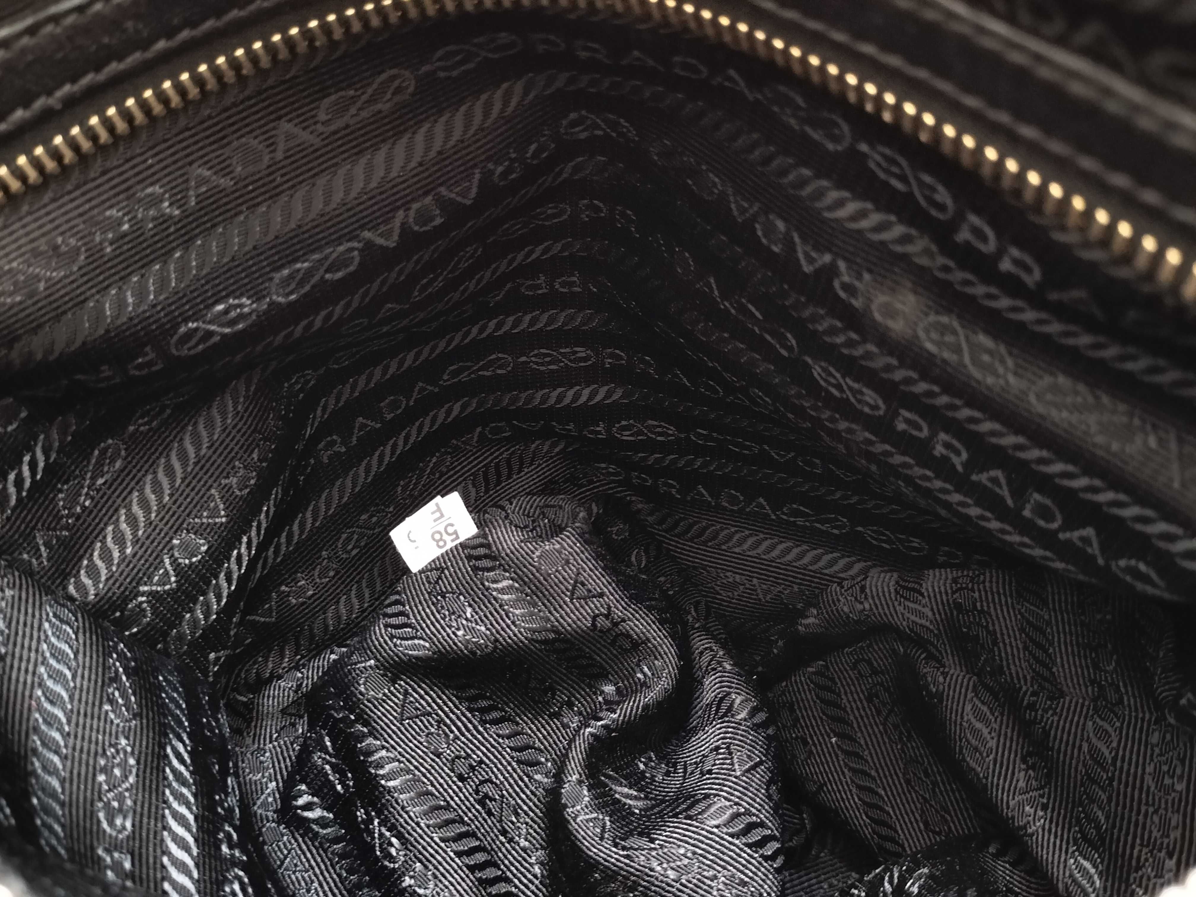 Tessuto Gaufre Shoulder Tote Bag 2-Way Black B1336L Handbag — view 15