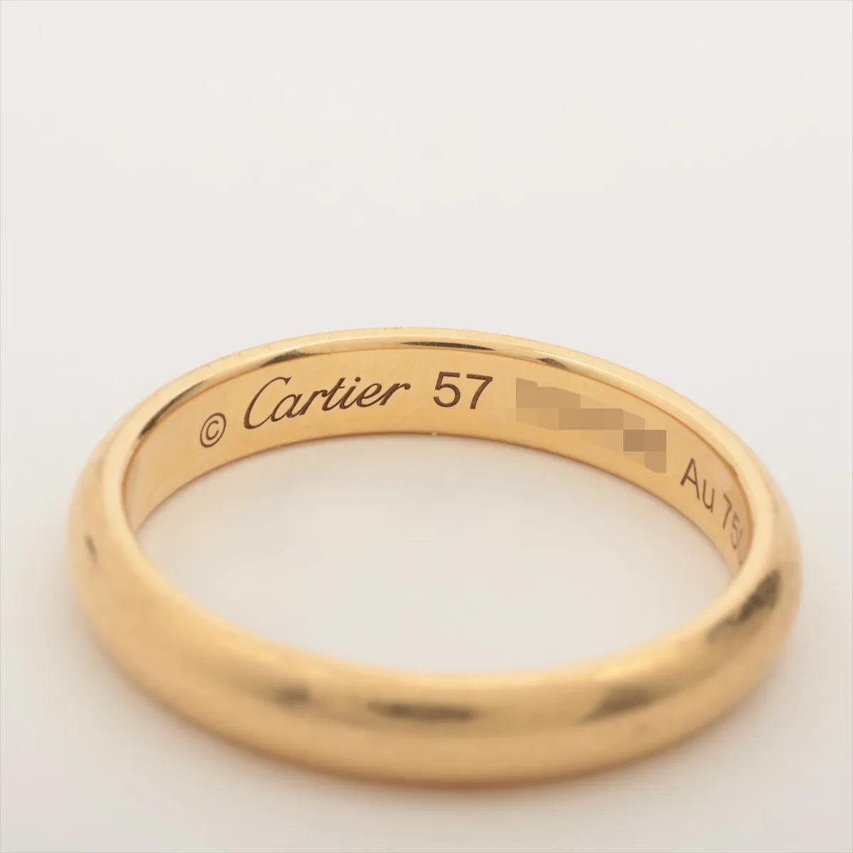Wedding Ring 750(YG) 4.9g 57 TIN786 Thread — view 3
