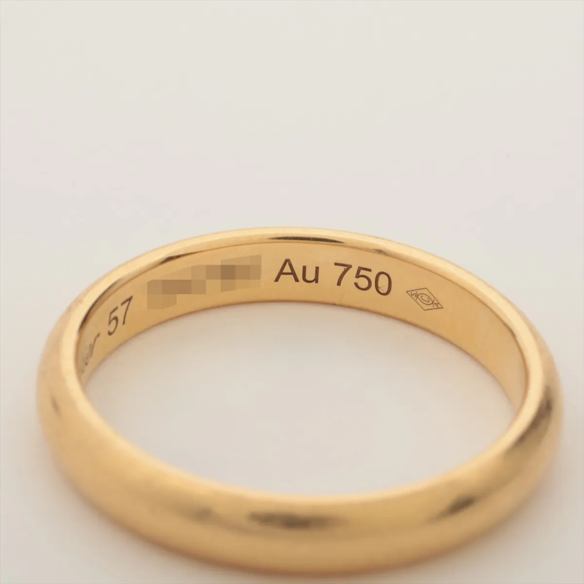 Wedding Ring 750(YG) 4.9g 57 TIN786 Thread — view 4