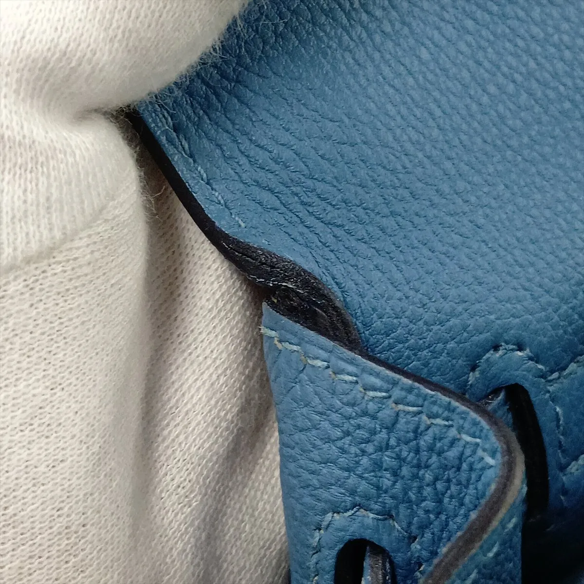 [Individually packaged] Hermes Kelly 28 Retourne Togo Azur Silver Hardware C: 2018 — view 15
