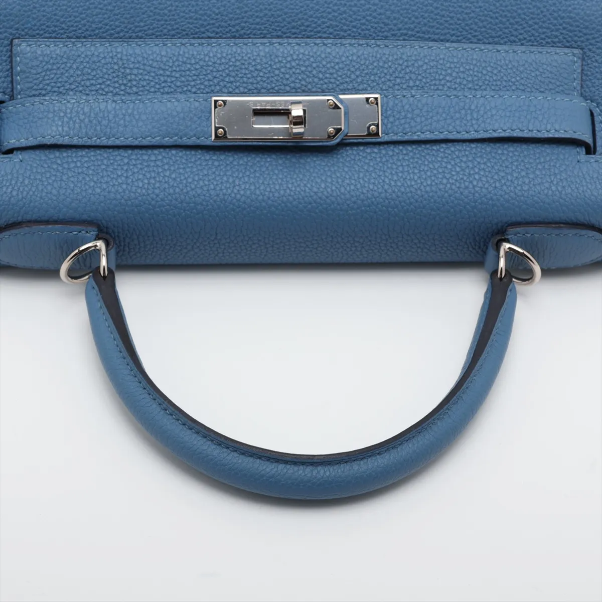[Individually packaged] Hermes Kelly 28 Retourne Togo Azur Silver Hardware C: 2018 — view 5