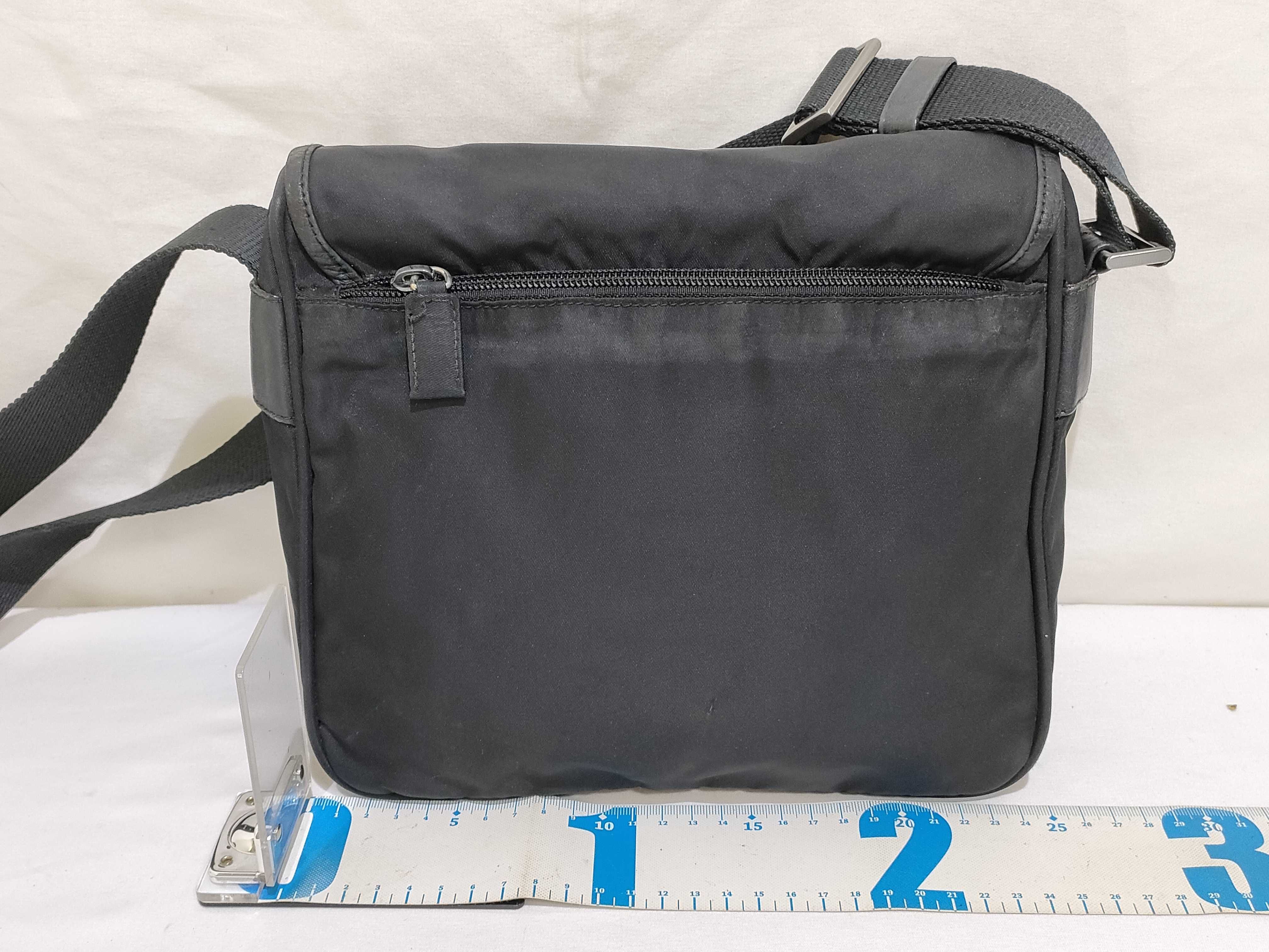 Nylon Shoulder Bag, Black Nylon Shoulder Bag — view 2