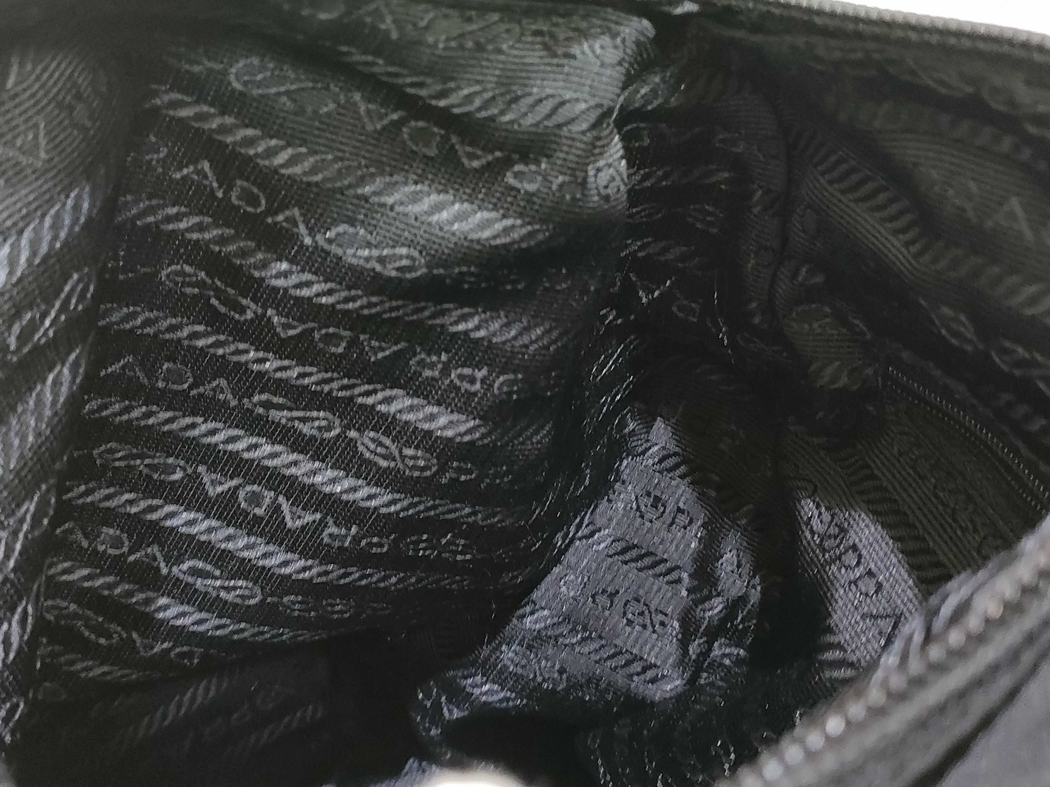 Nylon Shoulder Bag, Black Nylon Shoulder Bag — view 12