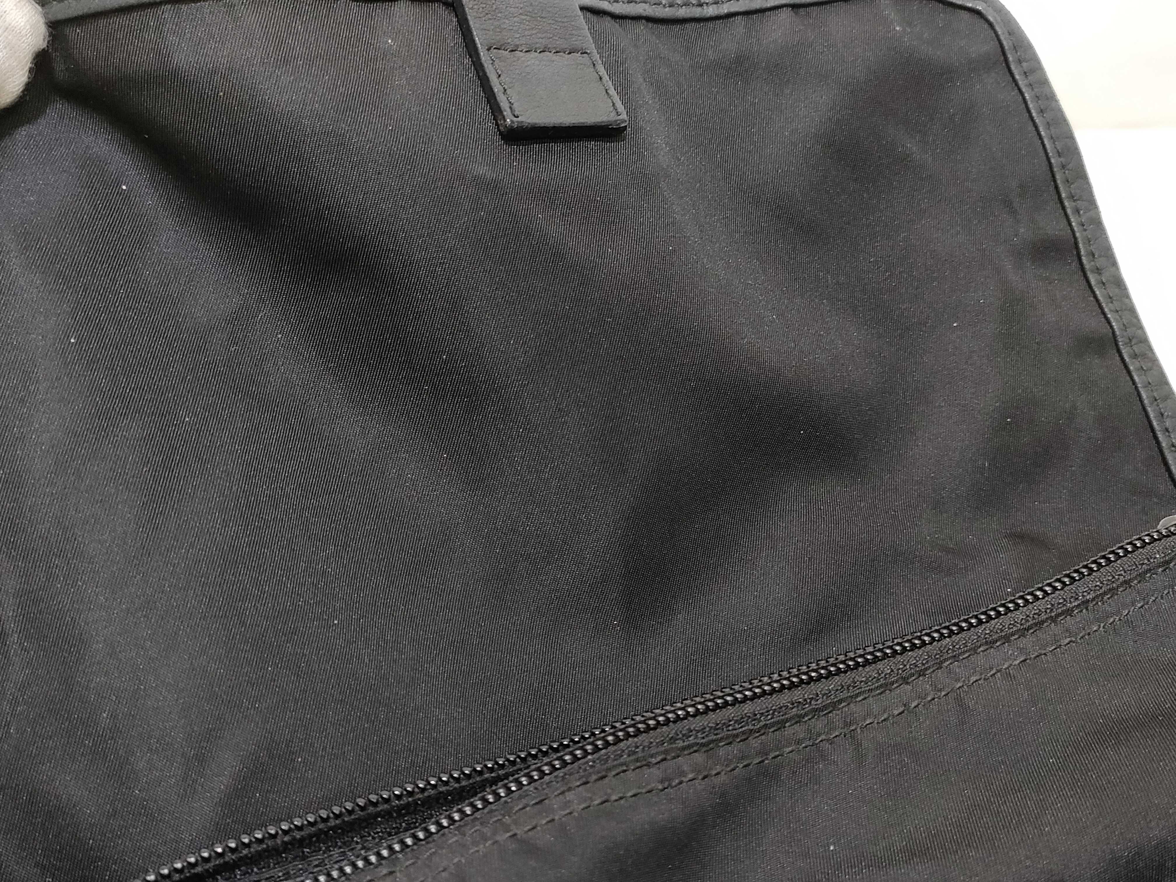 Nylon Shoulder Bag, Black Nylon Shoulder Bag — view 14