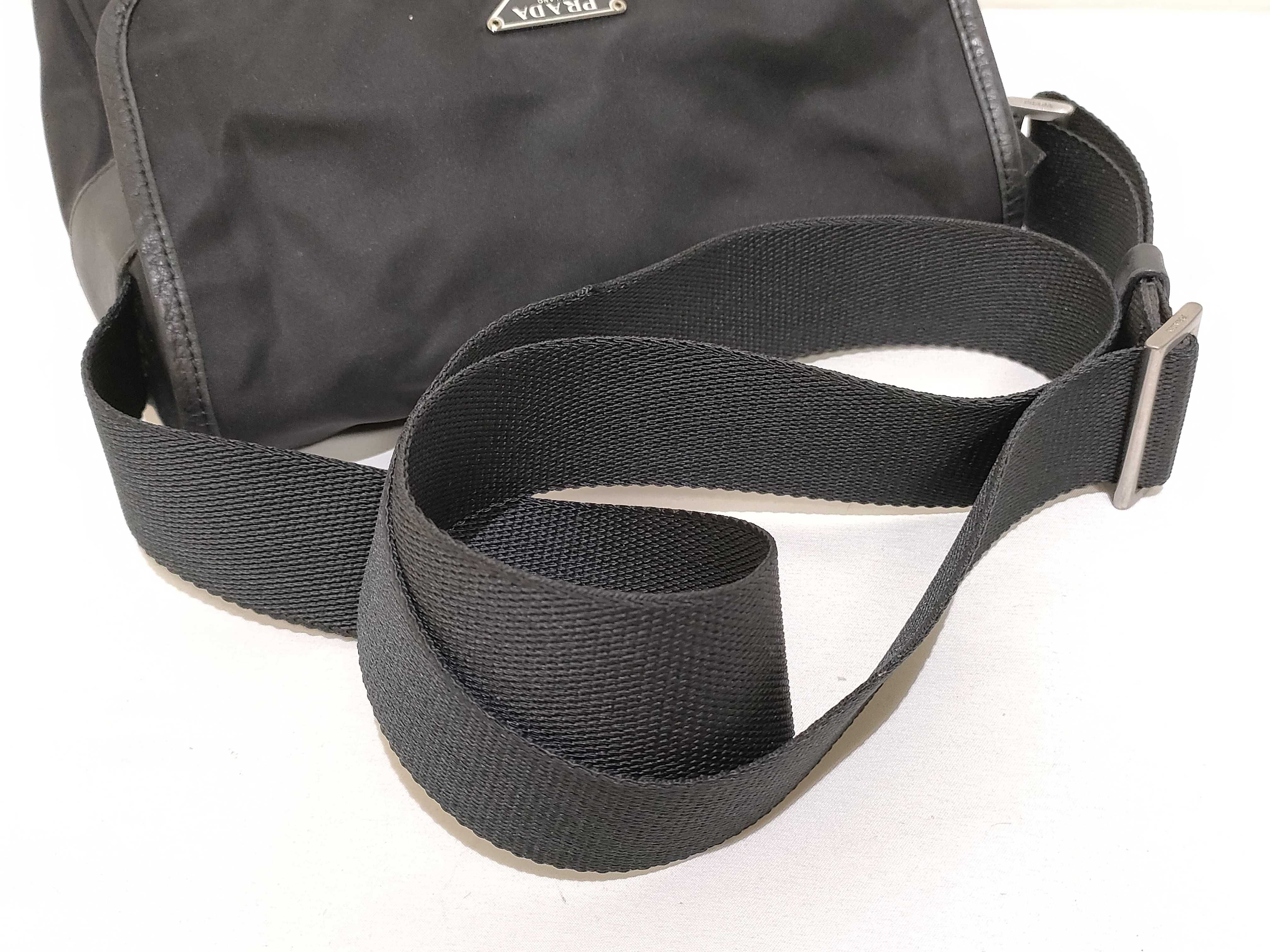 Nylon Shoulder Bag, Black Nylon Shoulder Bag — view 3