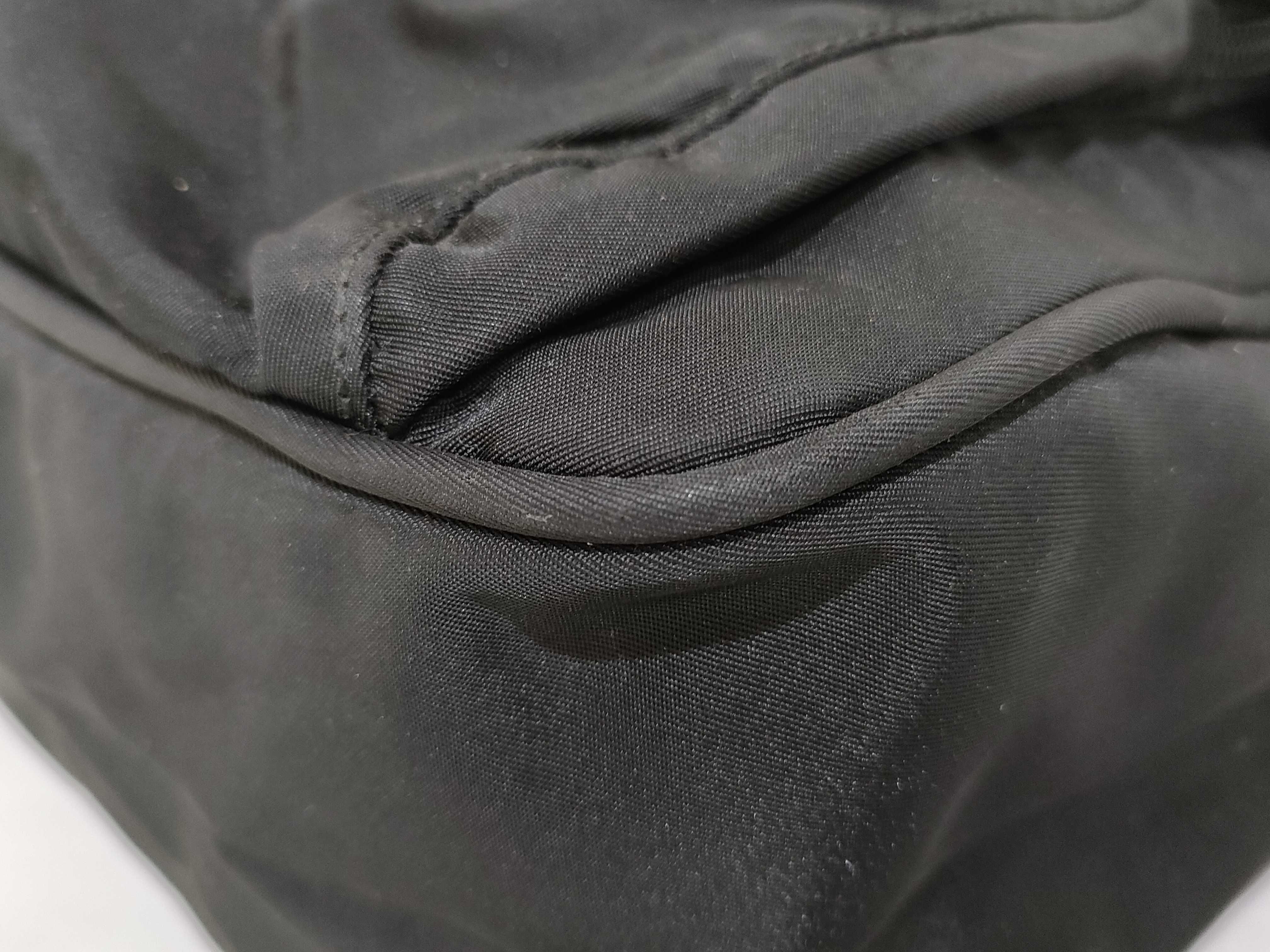 Nylon Shoulder Bag, Black Nylon Shoulder Bag — view 6