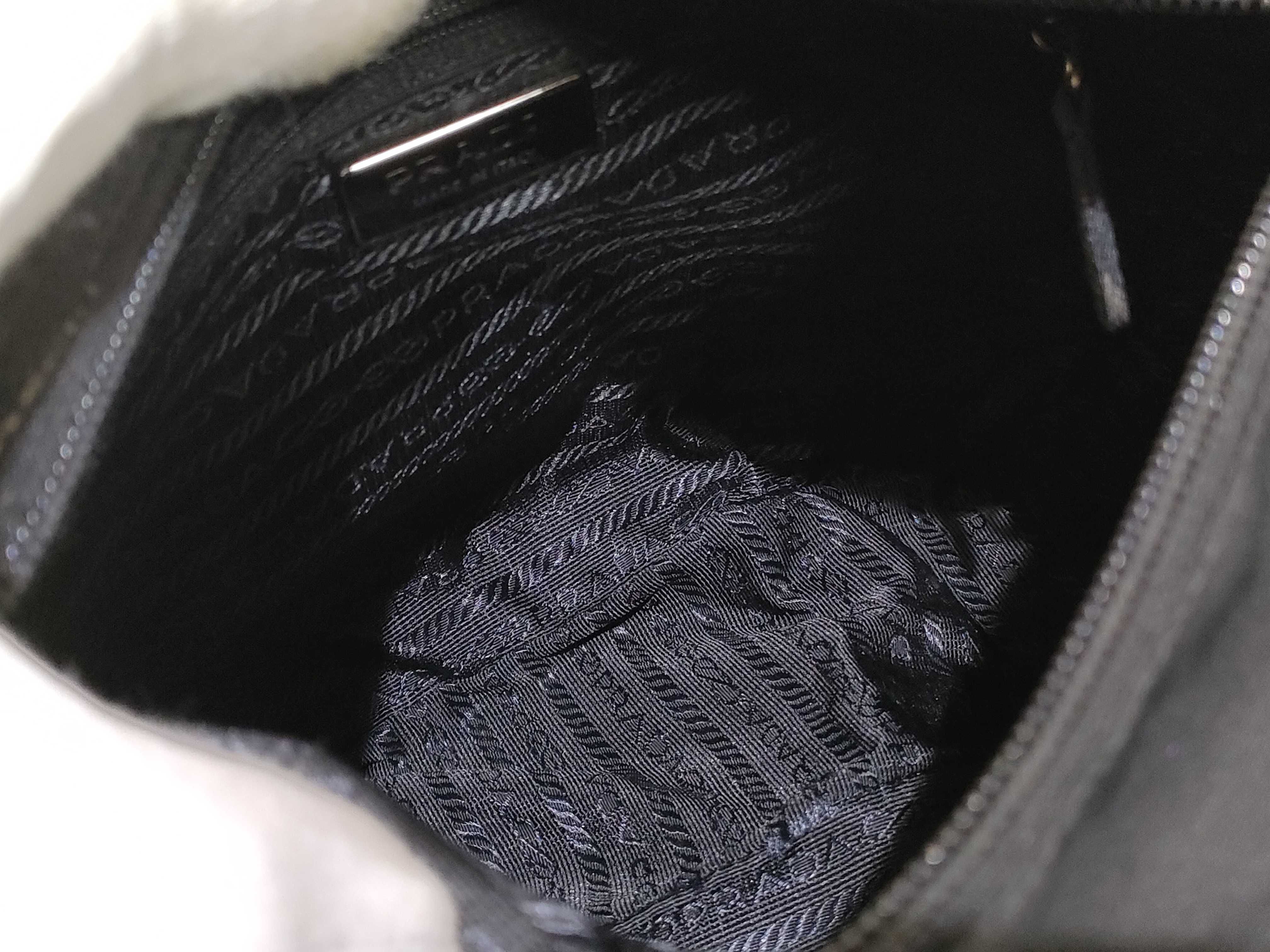 Nylon Shoulder Bag, Black Nylon Shoulder Bag — view 9