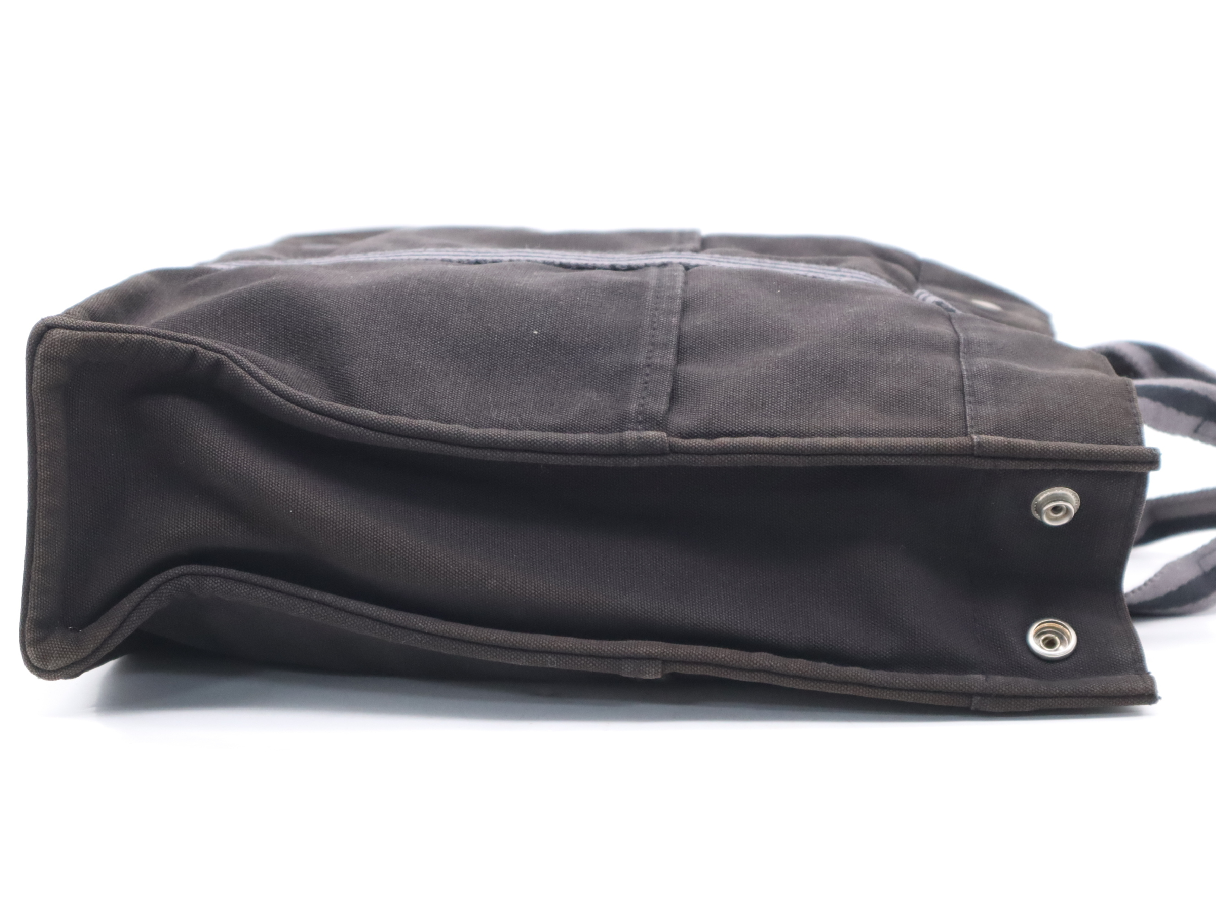 Canvas Fourre-Tout Tote MM Black with Silver Hardware Tote Bag — view 5