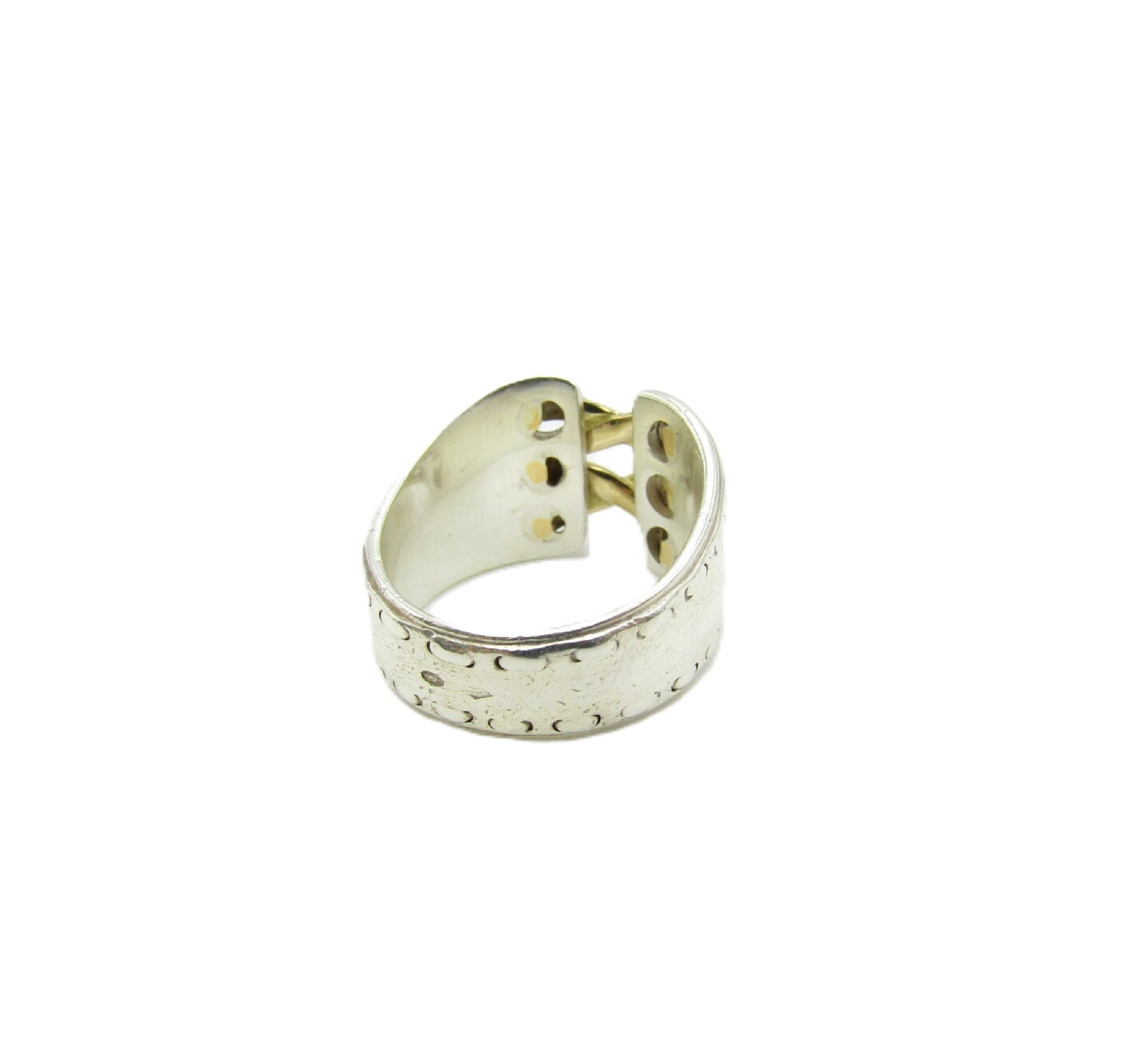 Mexico Corset Double Ring, SIL/K18, #51, 6.3g — view 2