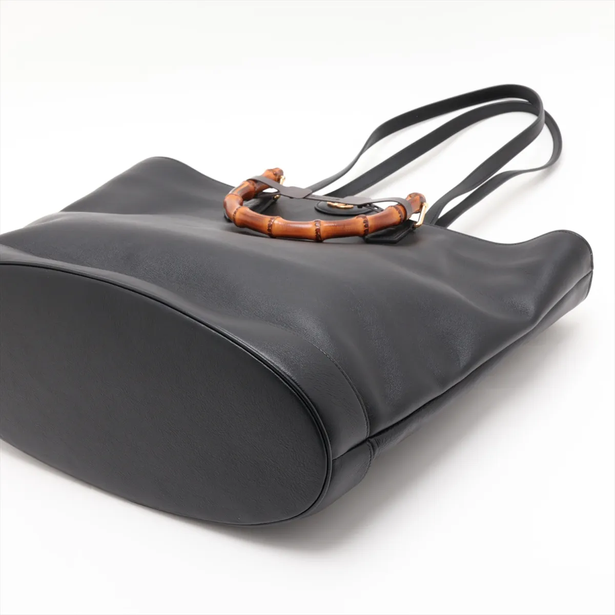 Bamboo Diana Leather 2-Way Tote Bag, Black, 746270 — view 3