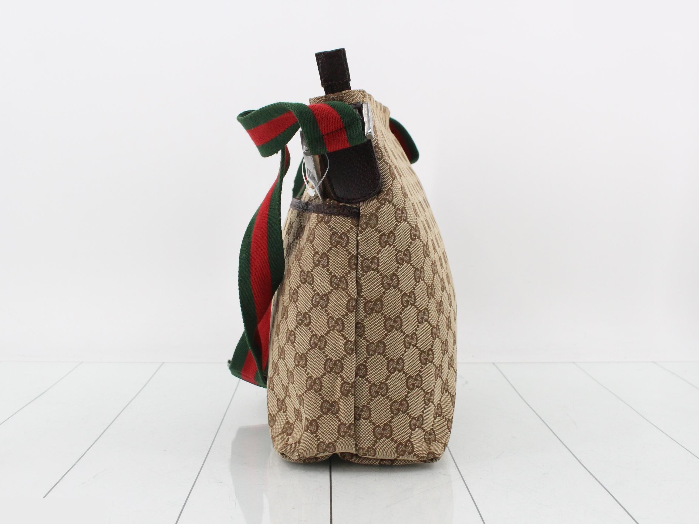 canvas shoulder bag, brown, Sherry line, 189751 — view 3