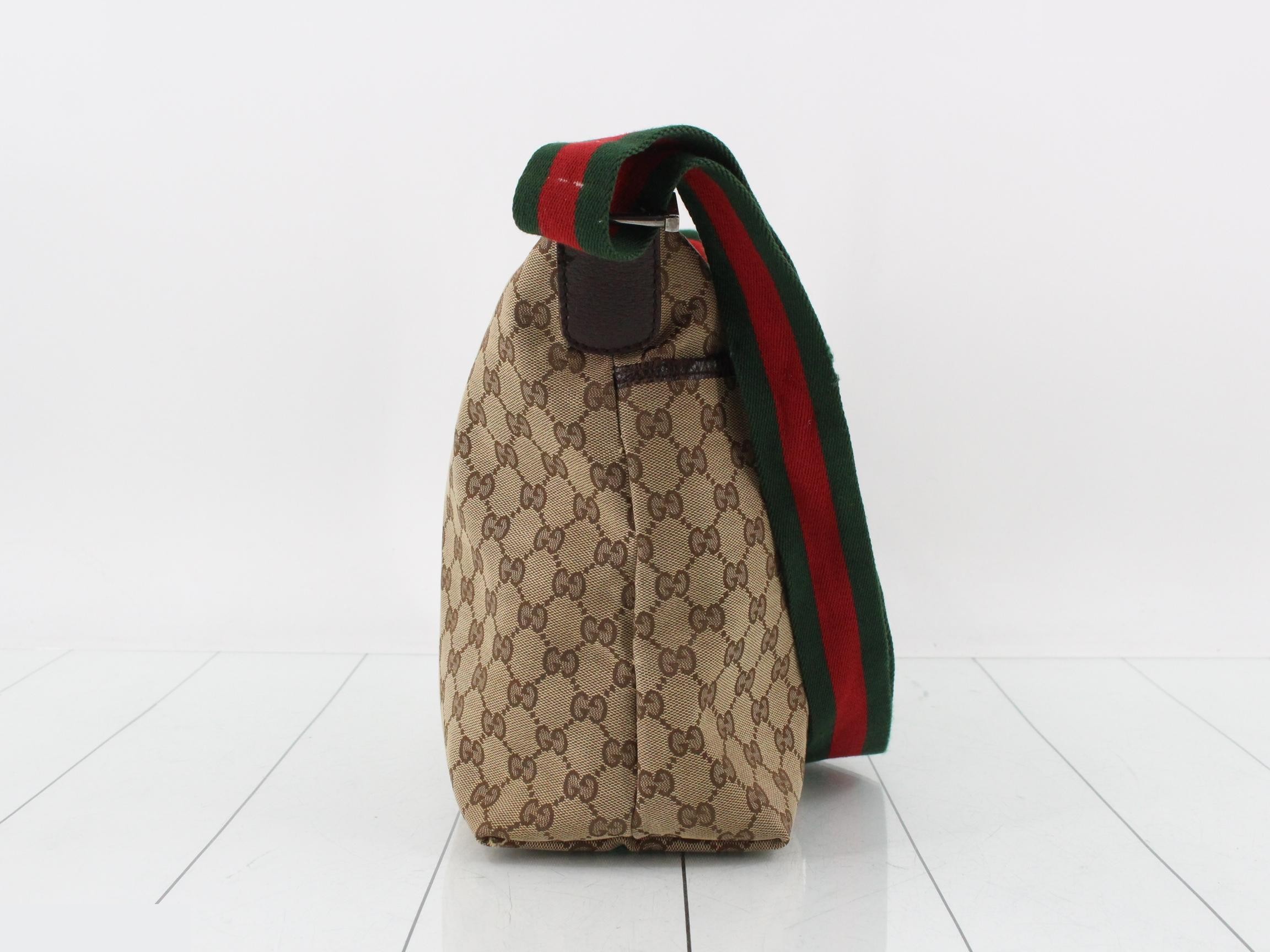 canvas shoulder bag, brown, Sherry line, 189751 — view 4