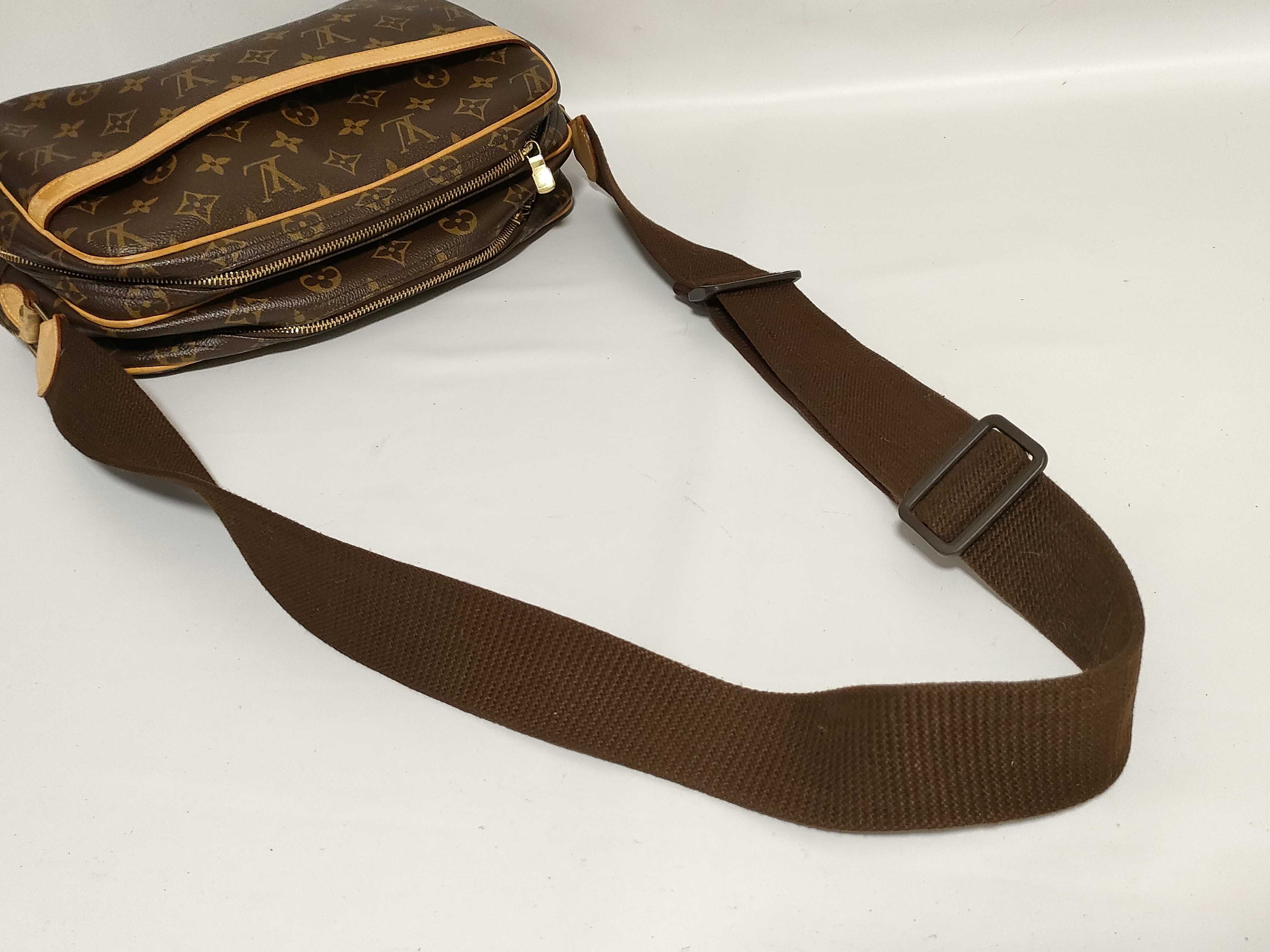 Monogram KR- Monogram Reporter PM M45254 Brown Shoulder Bag — view 3