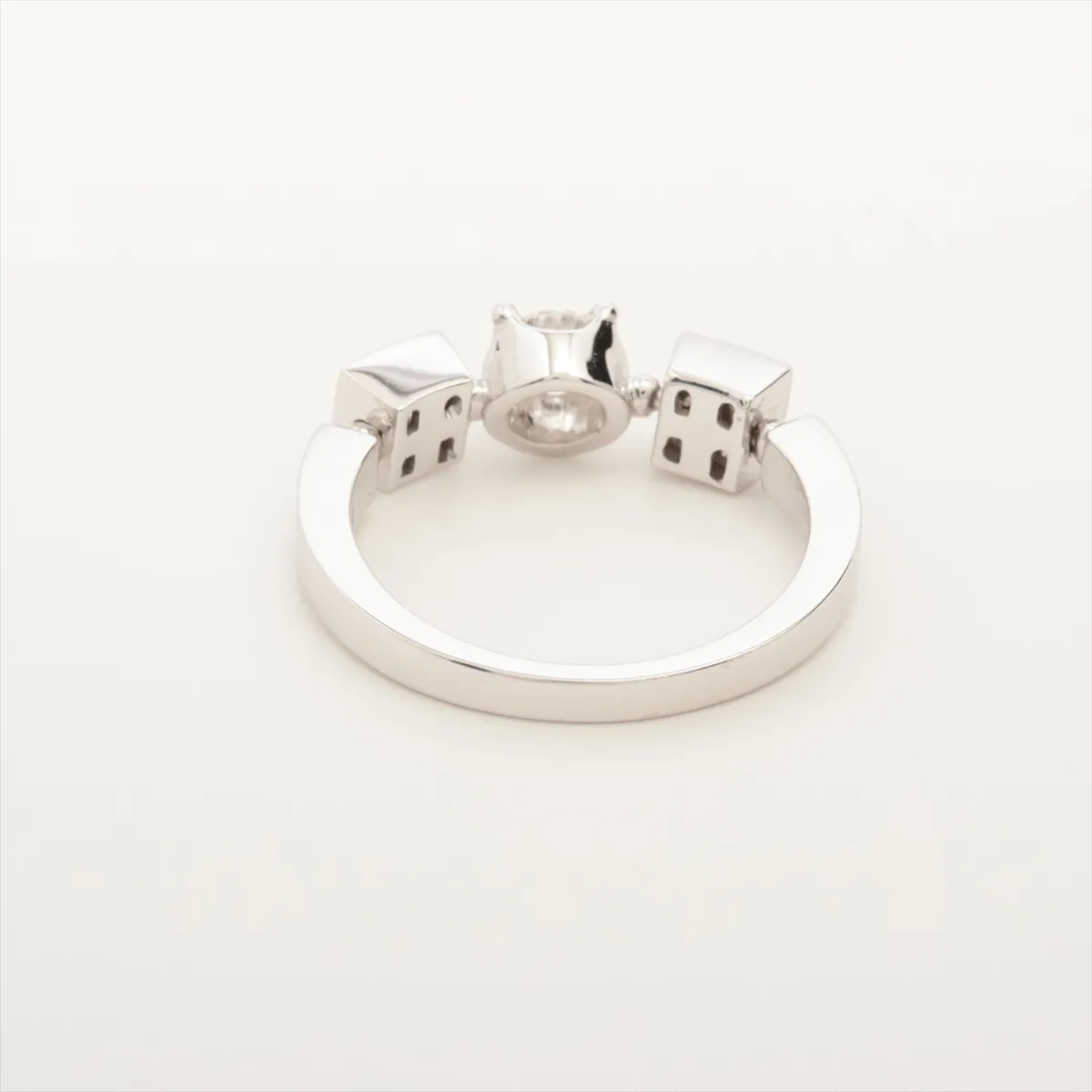 Lucia Diamond Ring Pt950 4.0g Initial GIA No.12682777 — view 2