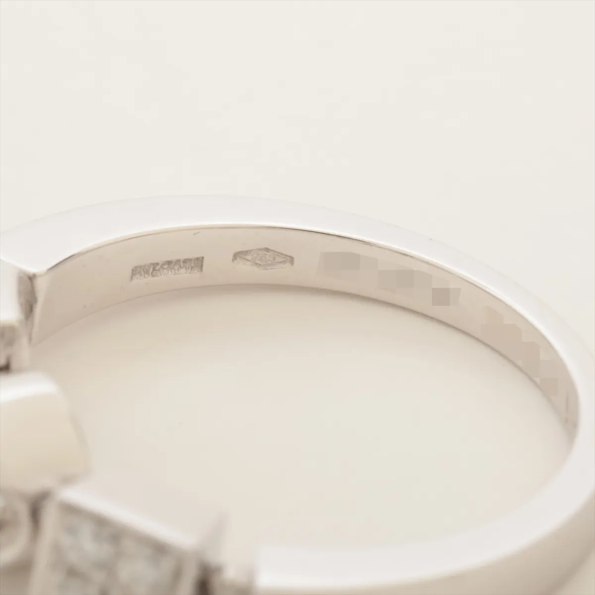 Lucia Diamond Ring Pt950 4.0g Initial GIA No.12682777 — view 3