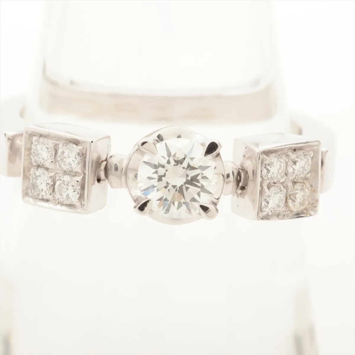 Lucia Diamond Ring Pt950 4.0g Initial GIA No.12682777 — view 5