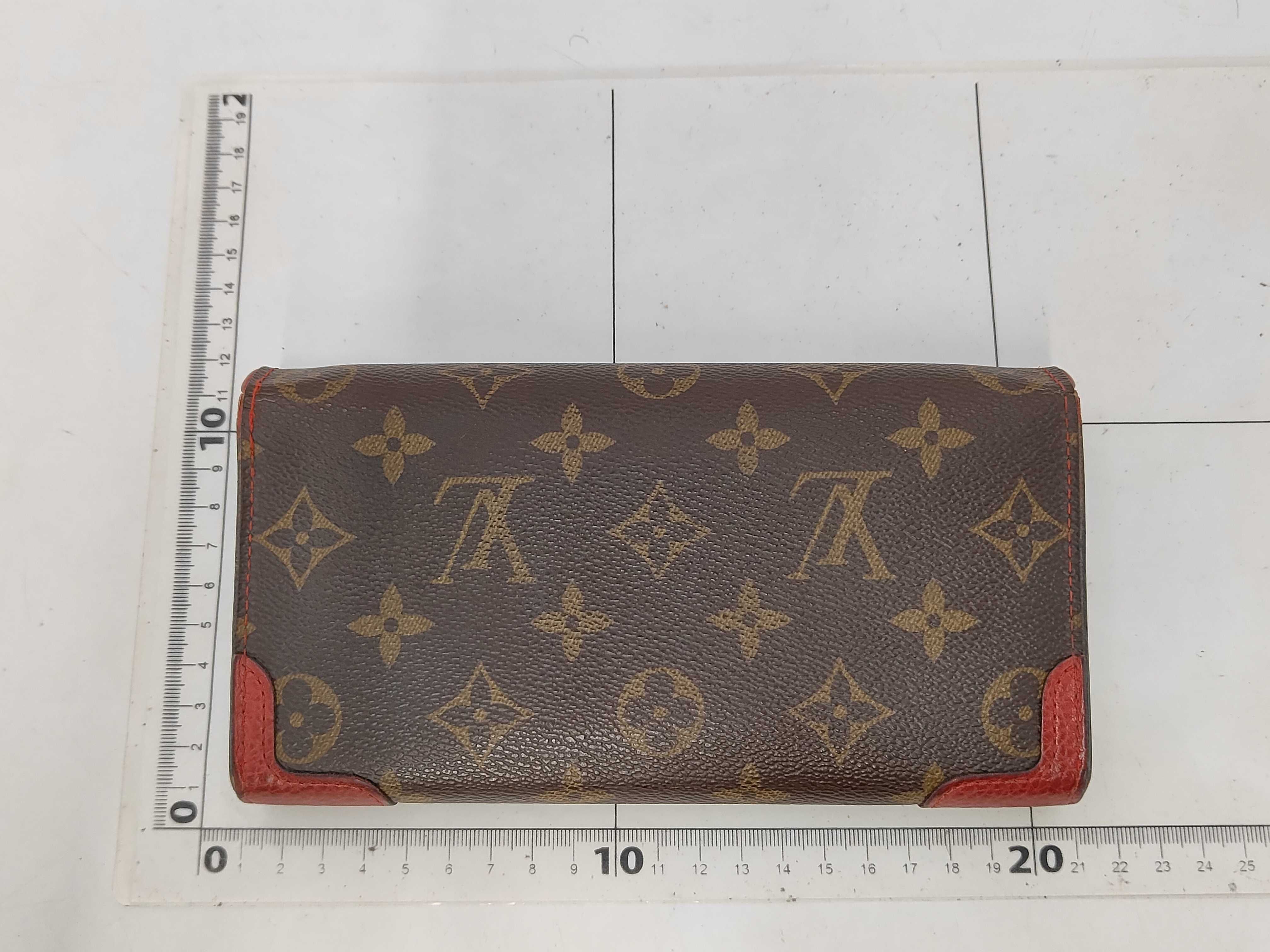 Monogram Louis Vuitton Monogram Portefeuille Sarah Retiro Cerise MI2177 Wallet — view 2