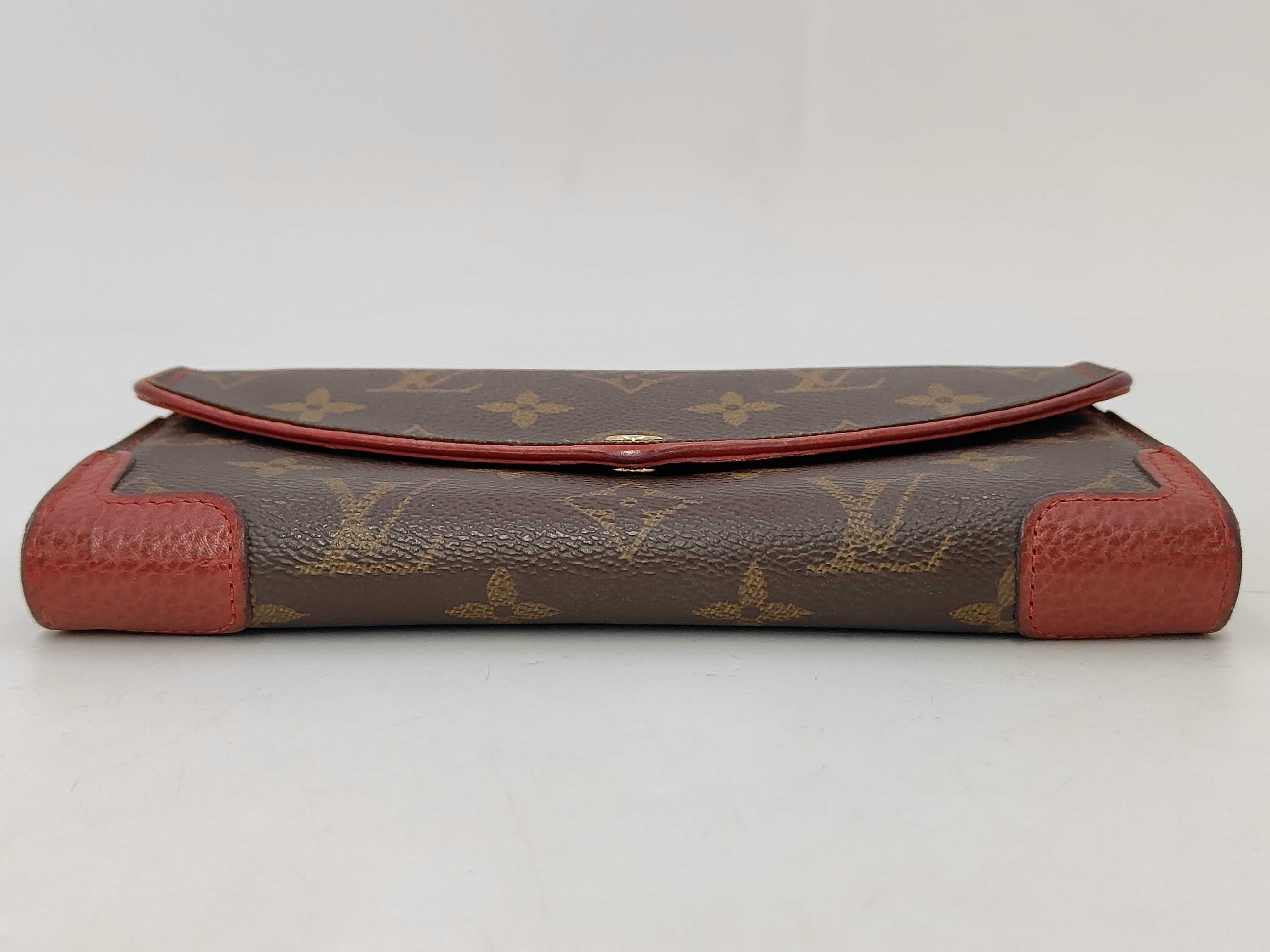Monogram Louis Vuitton Monogram Portefeuille Sarah Retiro Cerise MI2177 Wallet — view 3