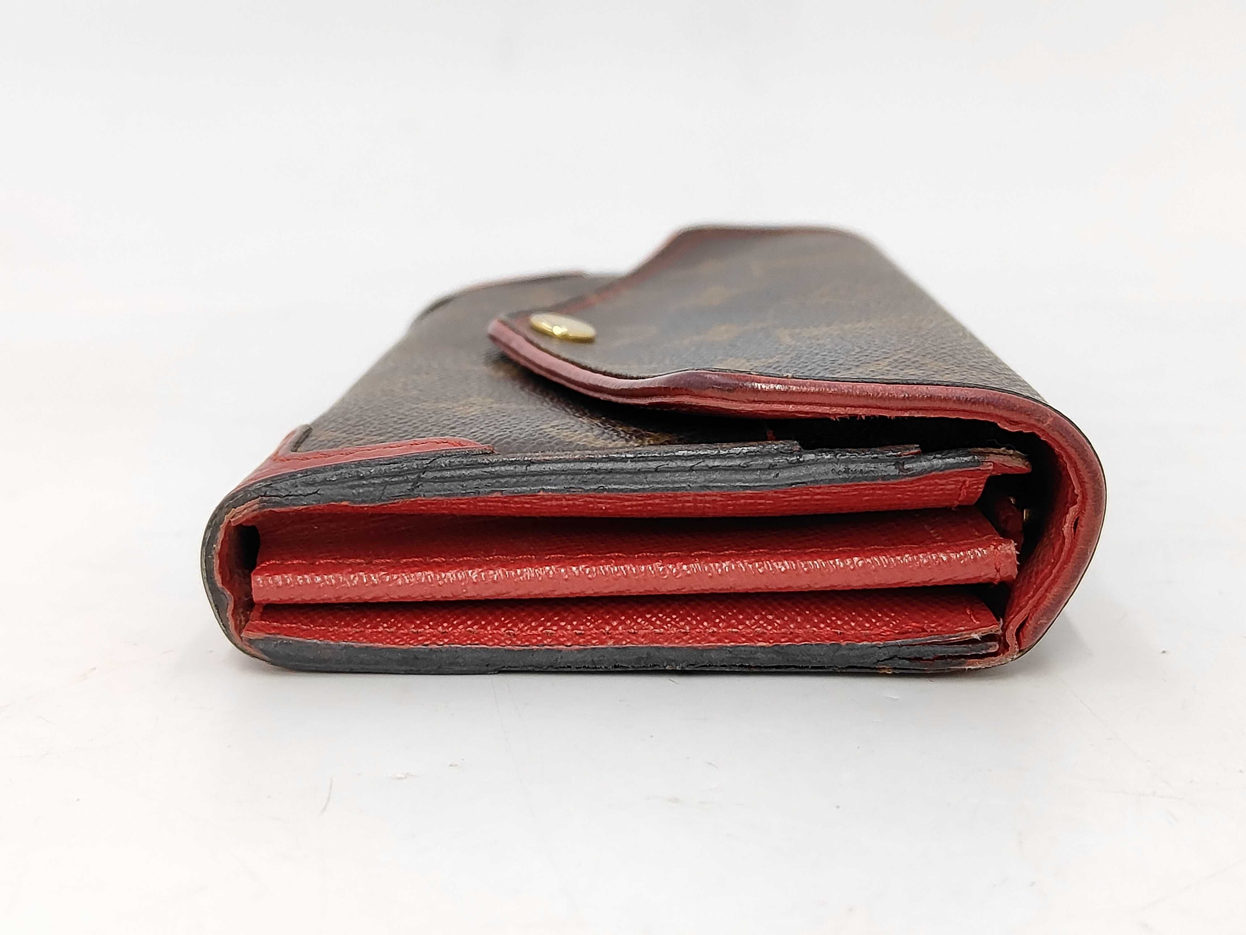 Monogram Louis Vuitton Monogram Portefeuille Sarah Retiro Cerise MI2177 Wallet — view 4