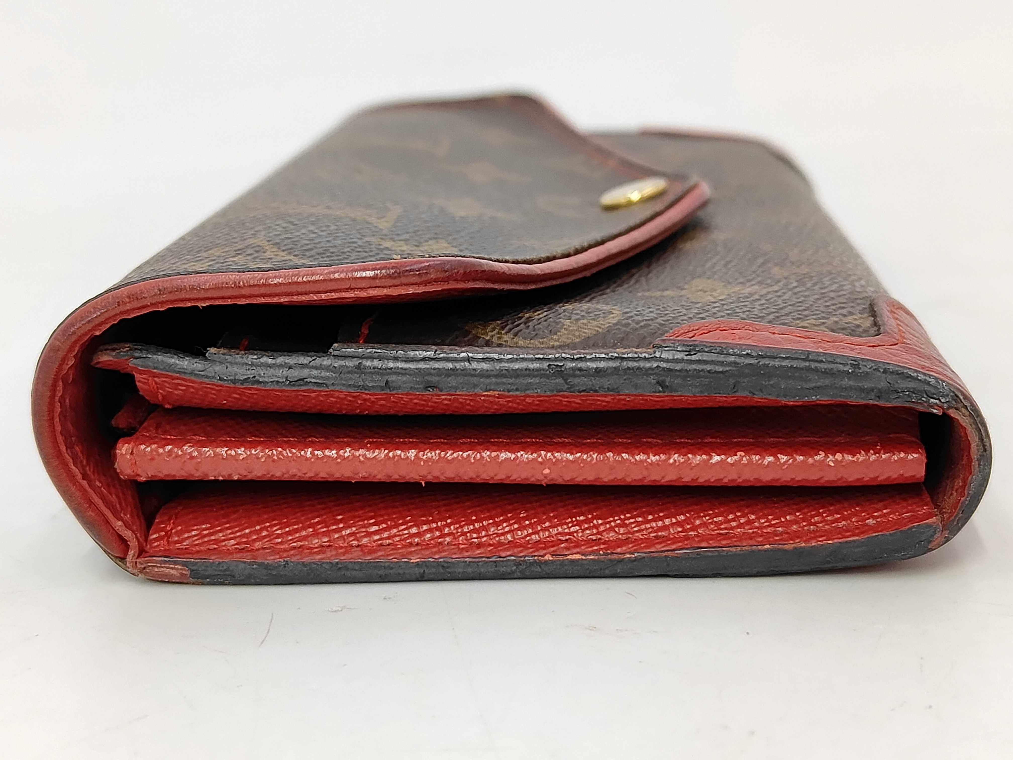 Monogram Louis Vuitton Monogram Portefeuille Sarah Retiro Cerise MI2177 Wallet — view 6
