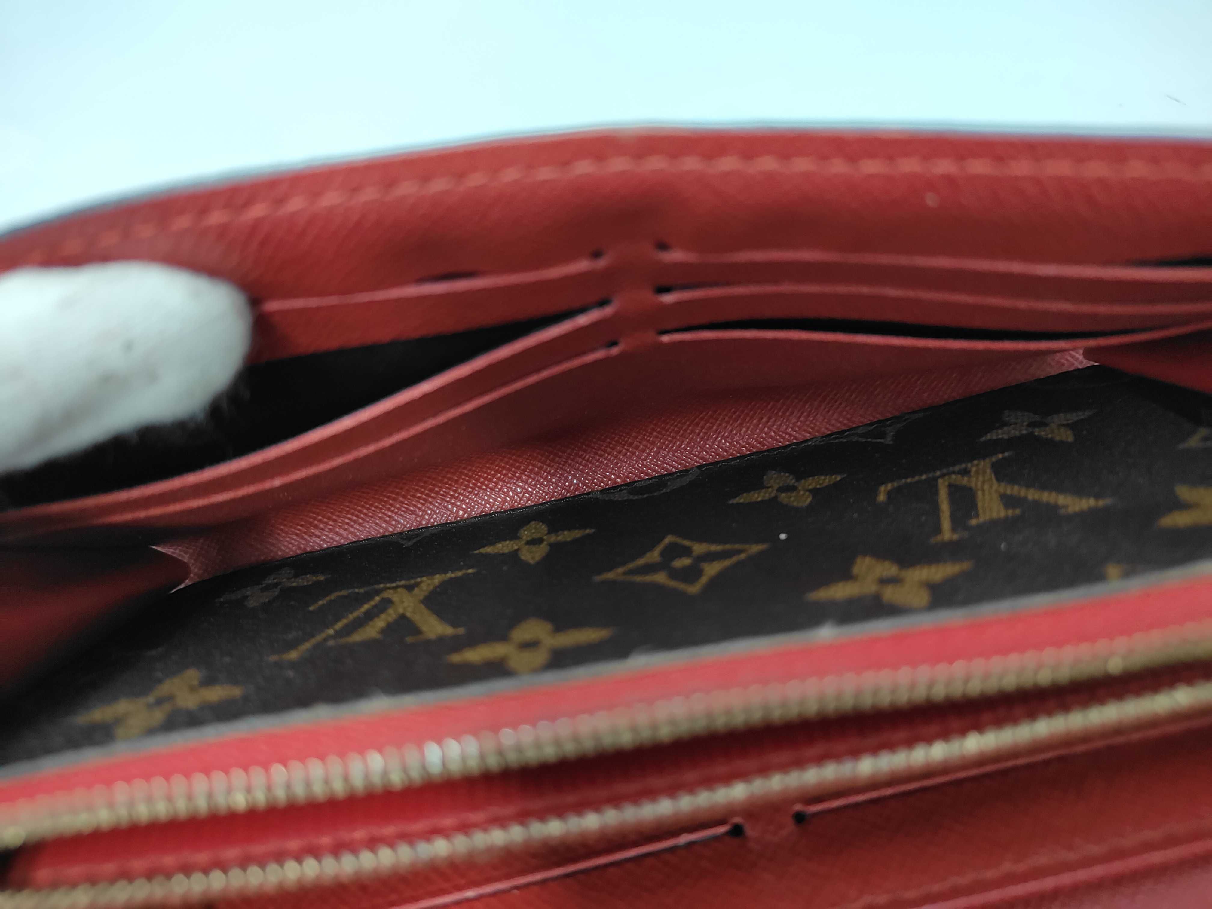 Monogram Louis Vuitton Monogram Portefeuille Sarah Retiro Cerise MI2177 Wallet — view 10