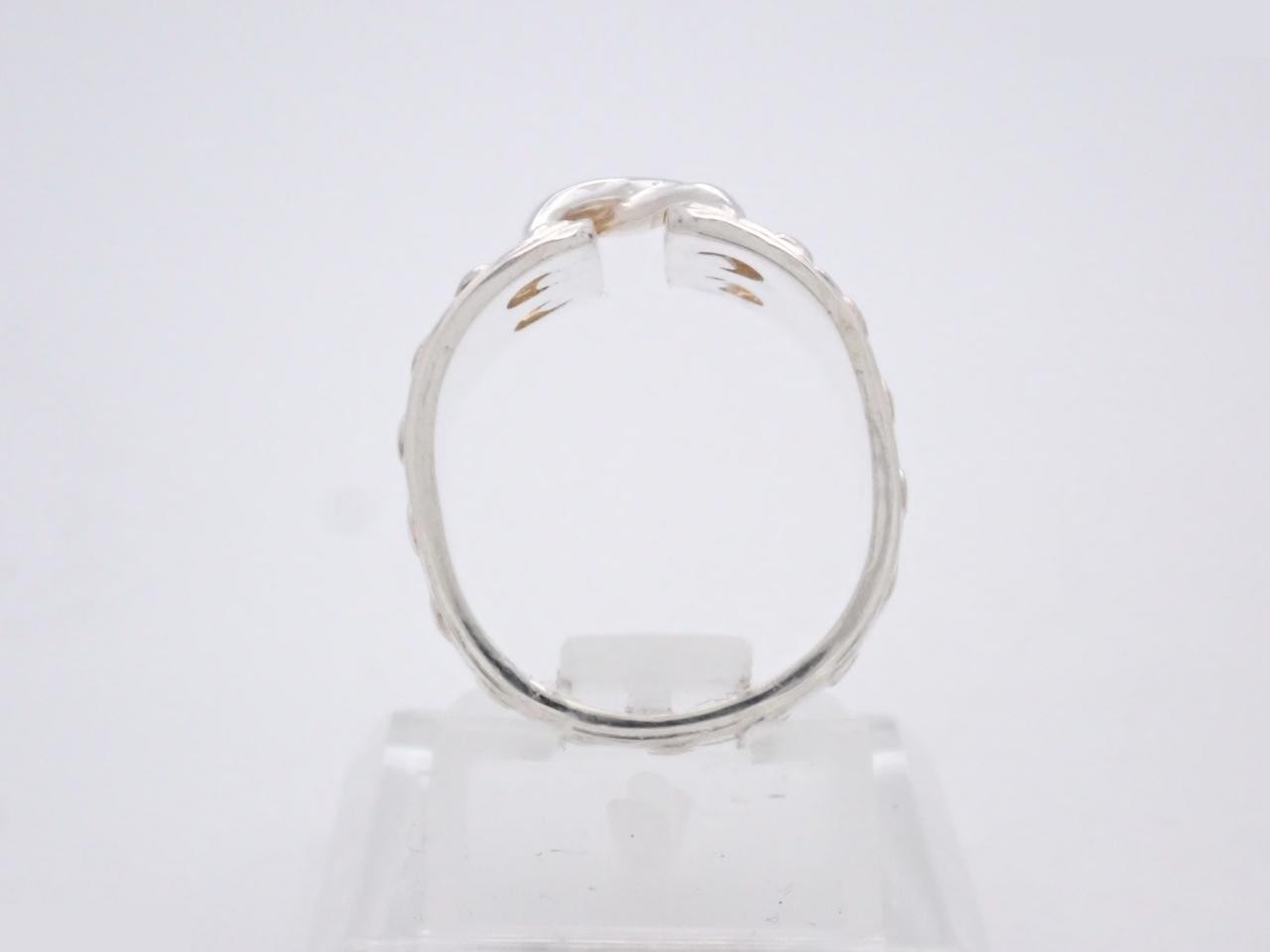 Mexico ring, 925 sterling silver, 5.6g, stamped "51", actual size #8 — view 3
