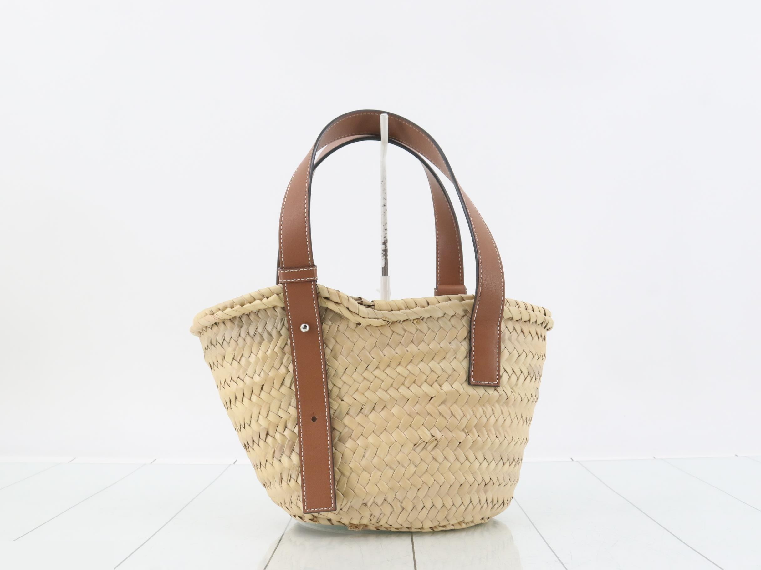 327.02. S93 Basket Bag, Small Handbag, Raffia x Leather — view 2