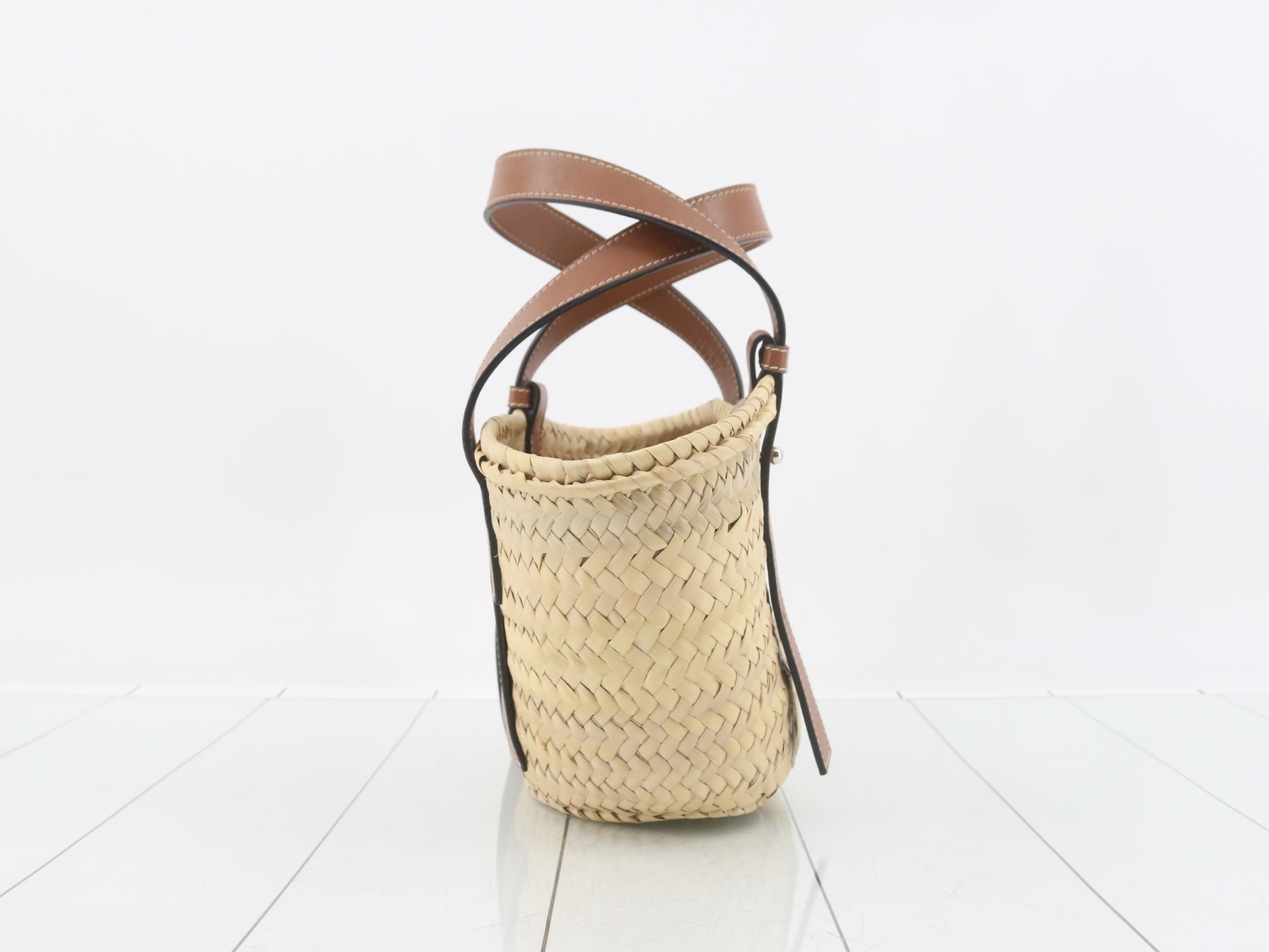 327.02. S93 Basket Bag, Small Handbag, Raffia x Leather — view 3