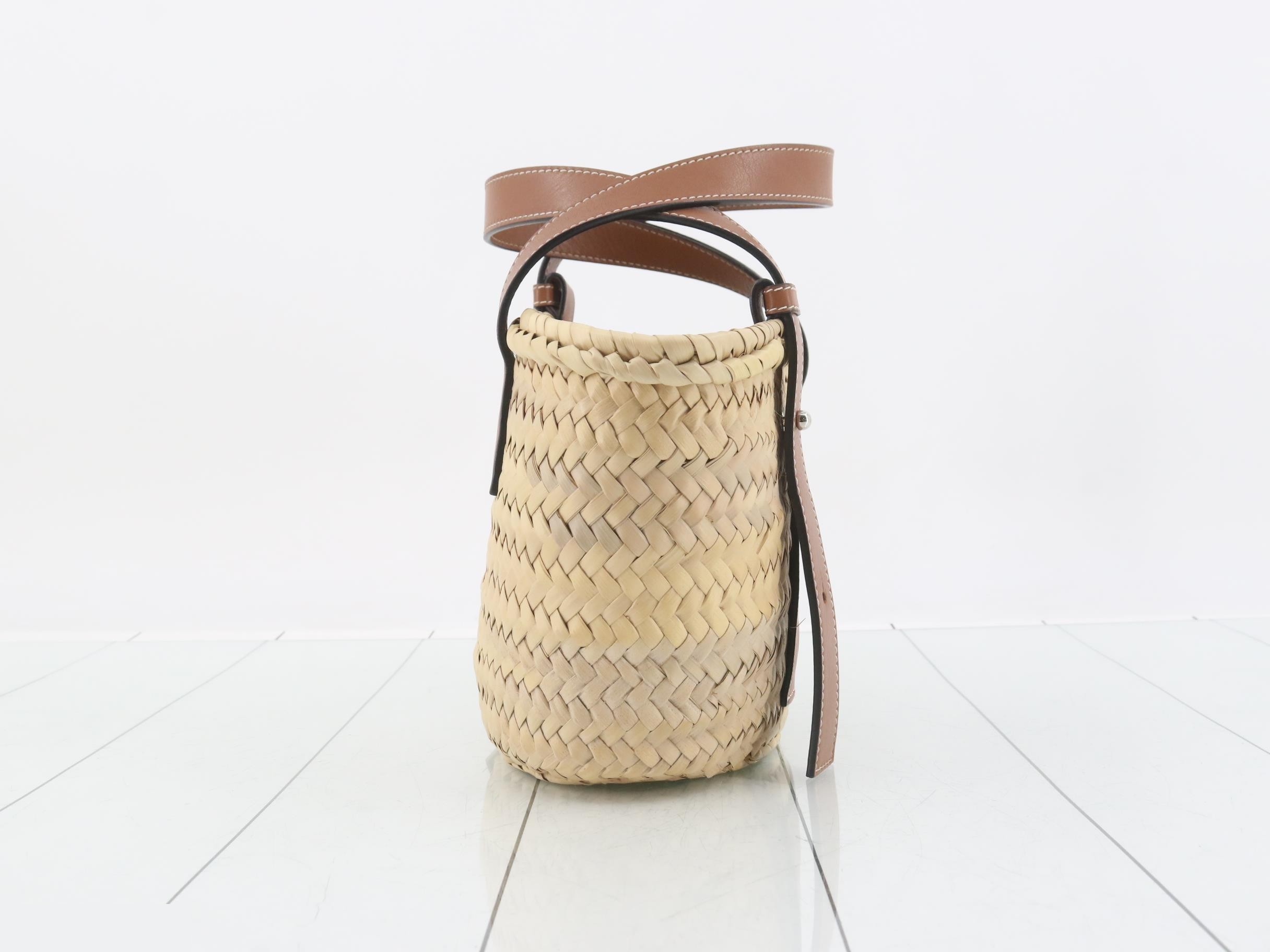 327.02. S93 Basket Bag, Small Handbag, Raffia x Leather — view 4