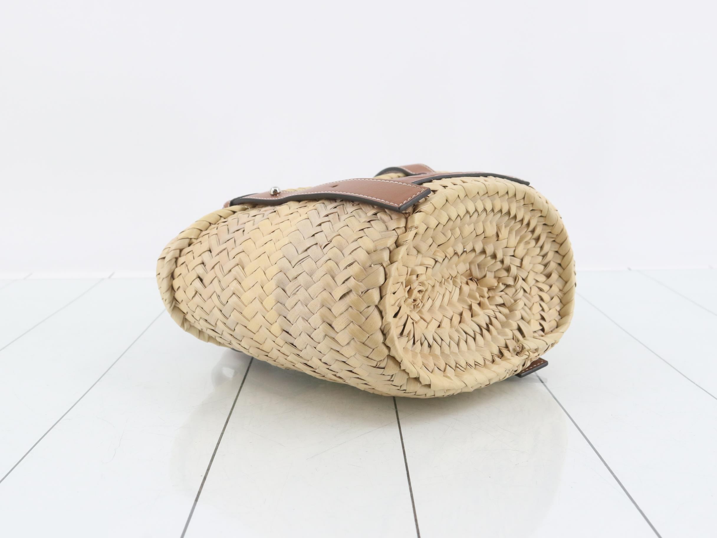 327.02. S93 Basket Bag, Small Handbag, Raffia x Leather — view 5