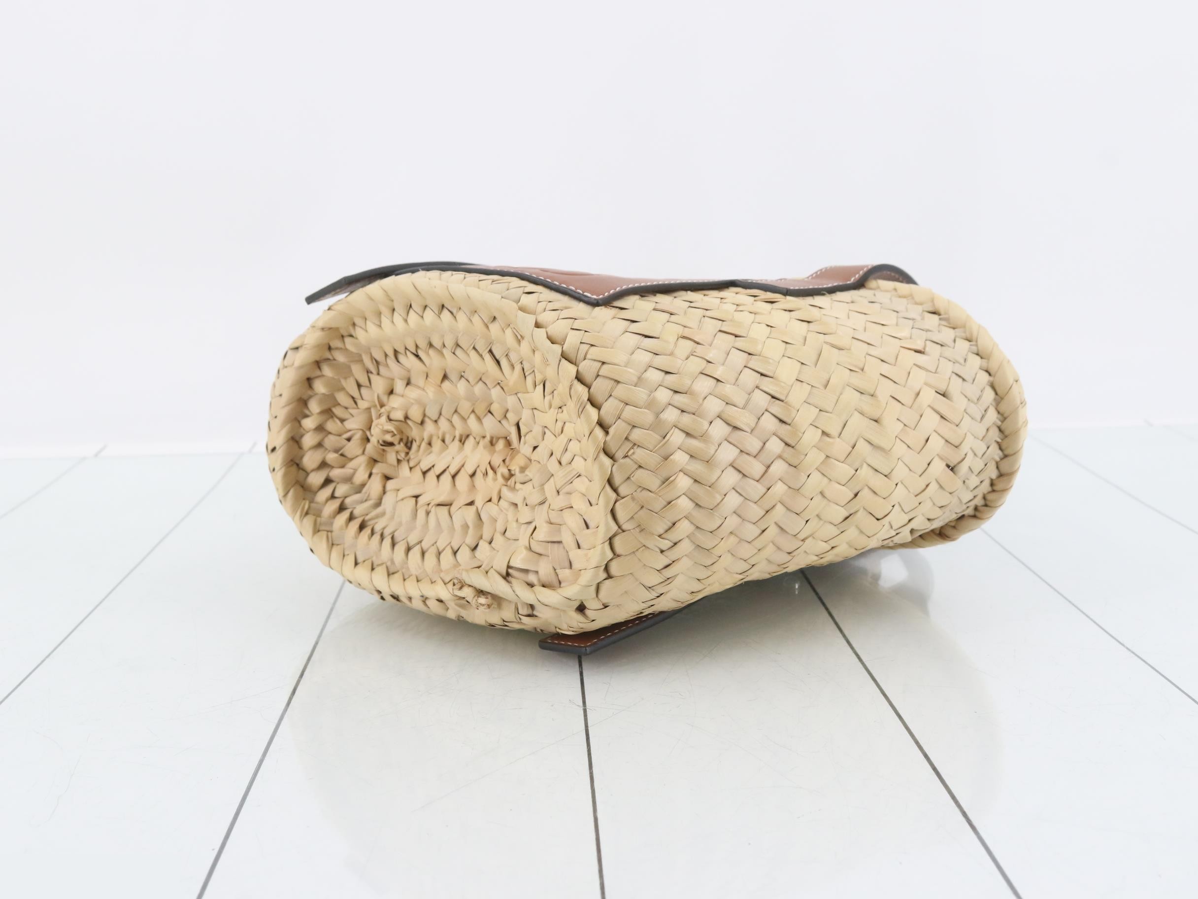 327.02. S93 Basket Bag, Small Handbag, Raffia x Leather — view 6