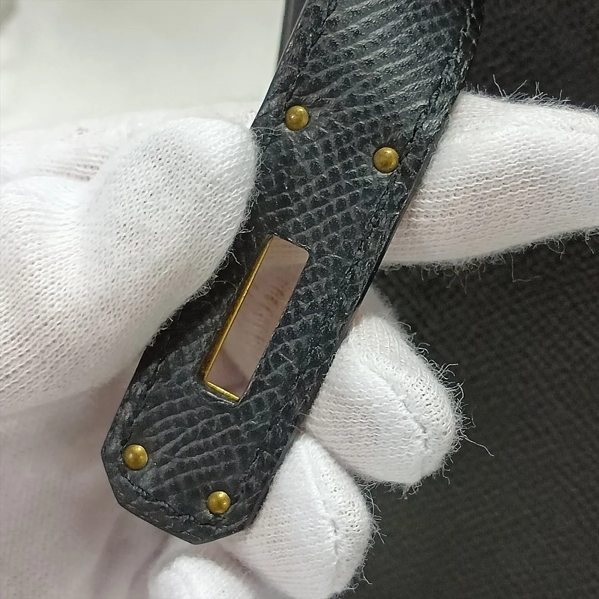 [Individually packaged] Hermes Birkin 30 Letournée Veau Epsom Black Gold Hardware A: 2017 — view 13