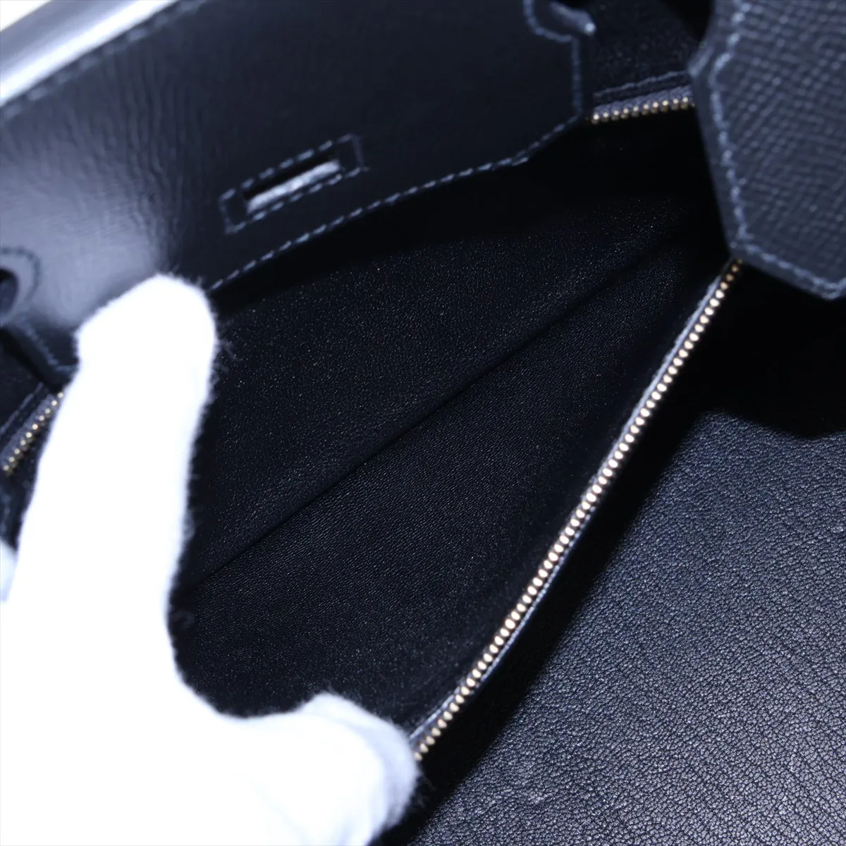 [Individually packaged] Hermes Birkin 30 Letournée Veau Epsom Black Gold Hardware A: 2017 — view 9