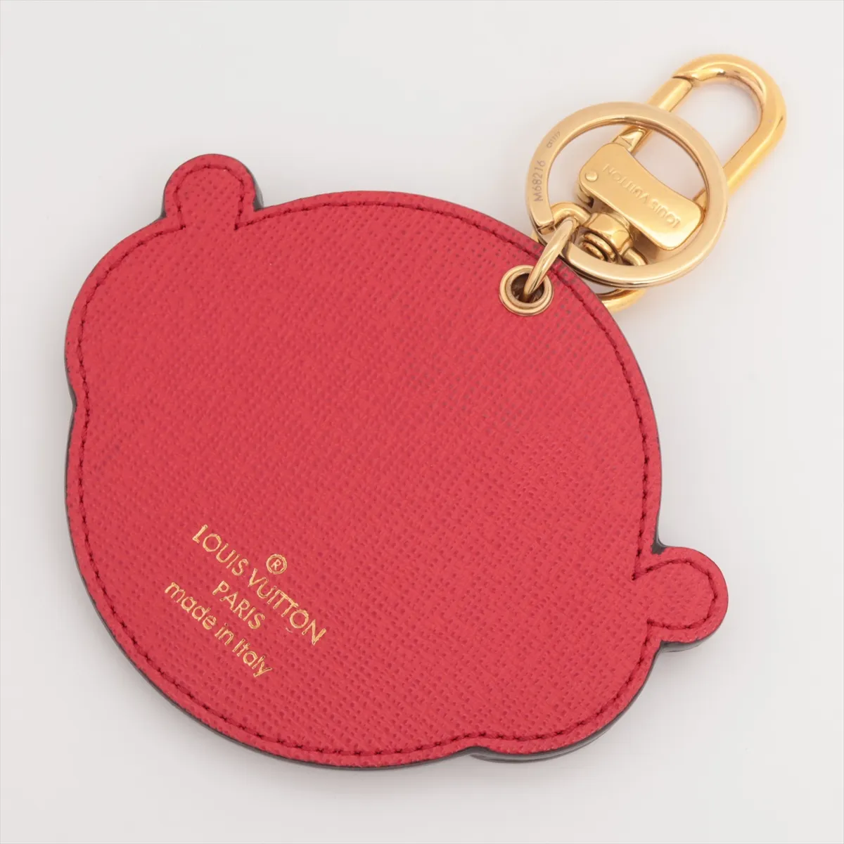 M68216 Porte-Claire Animal Face CX1117 Charm GP x PVC Red x Brown. Shows signs of wear, — view 2