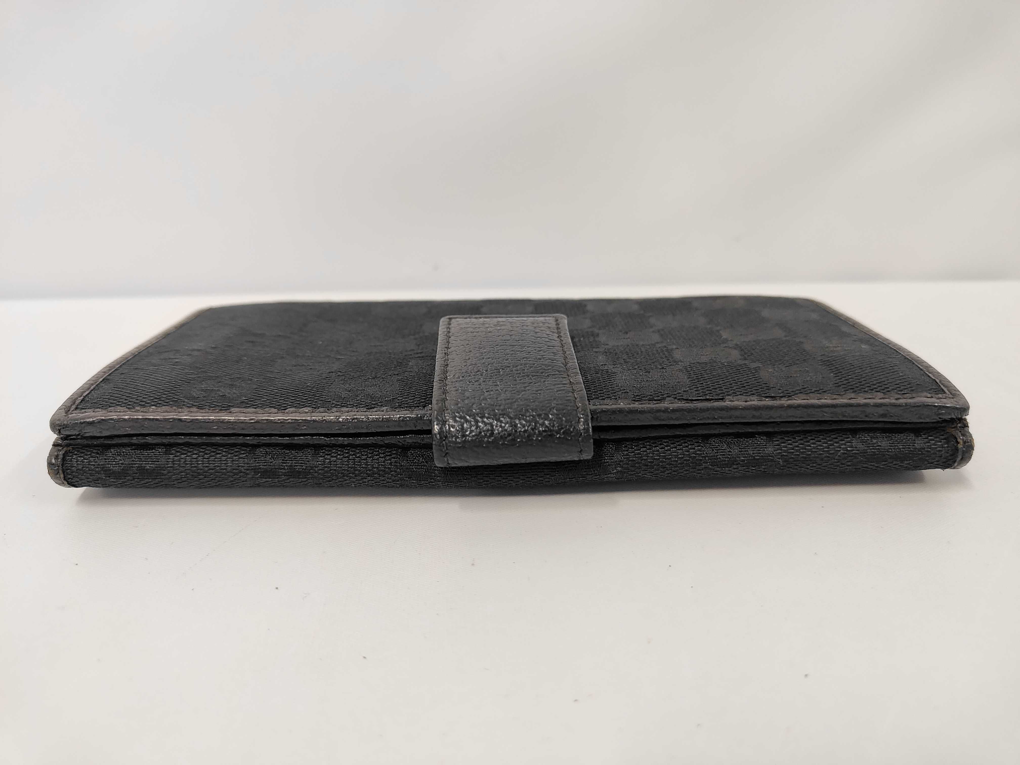 GG Canvas Long Wallet, Black, 112715 — view 6