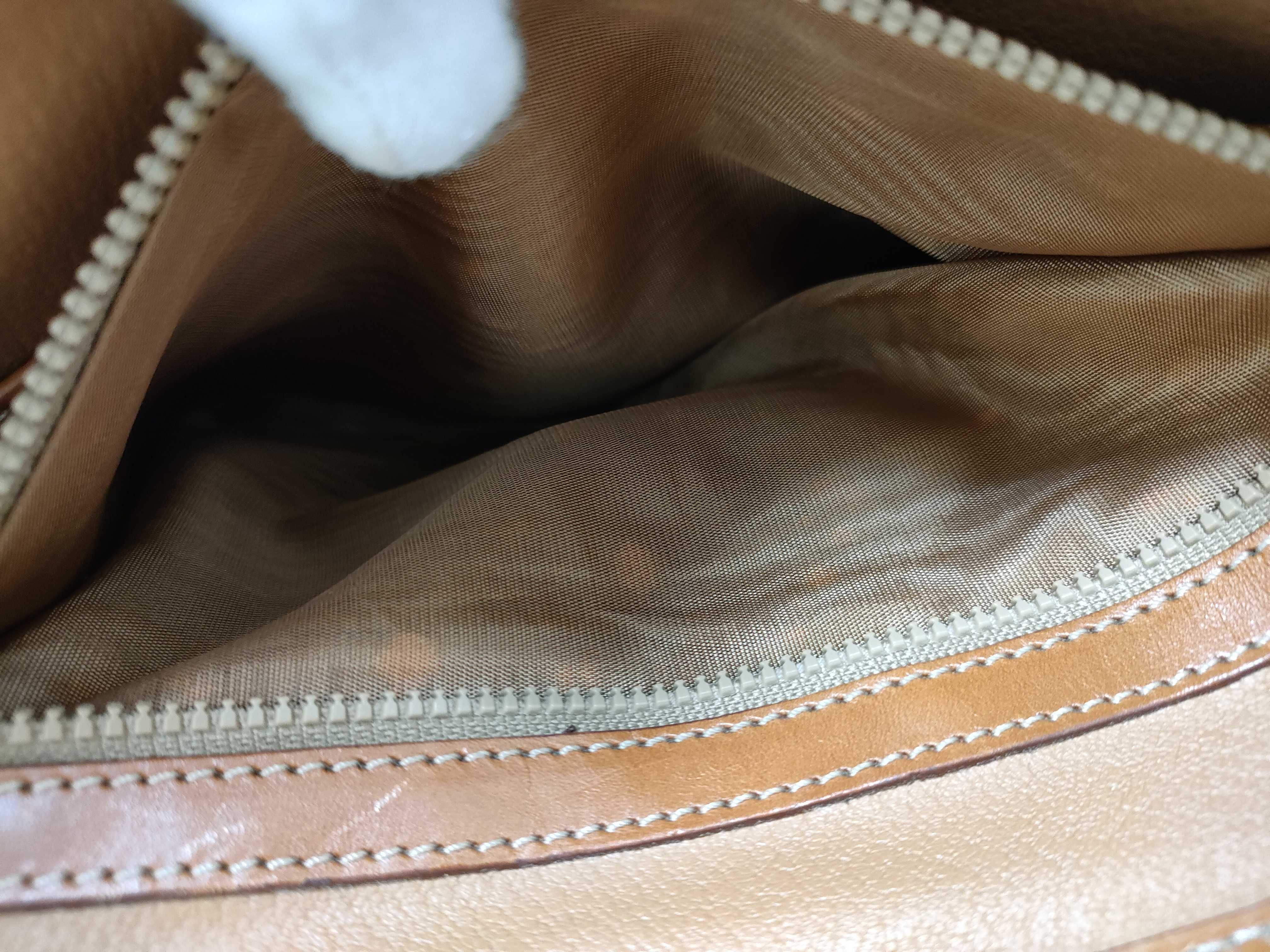 Brown Macadam Pattern Vintage 2-Way Bag Handbag — view 12