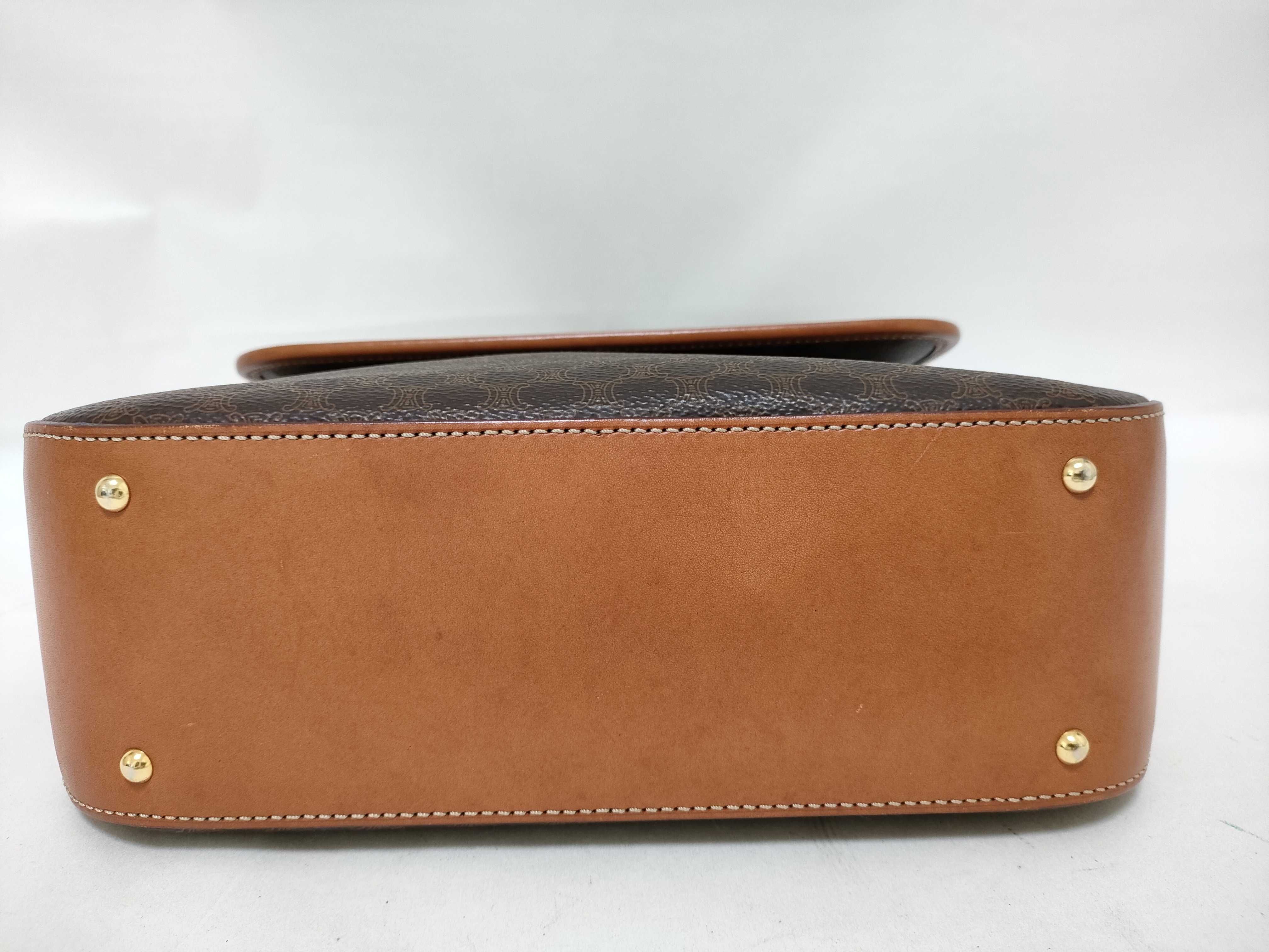 Brown Macadam Pattern Vintage 2-Way Bag Handbag — view 7