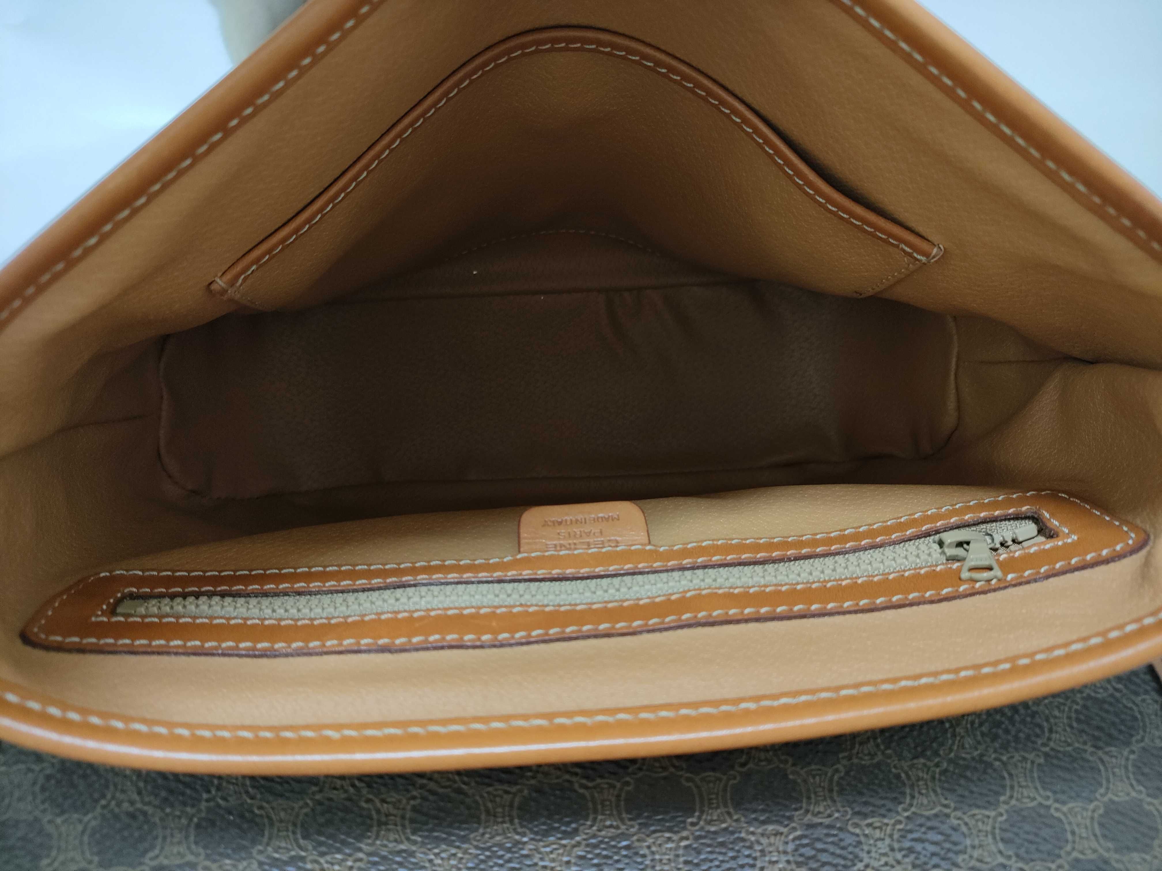Brown Macadam Pattern Vintage 2-Way Bag Handbag — view 10
