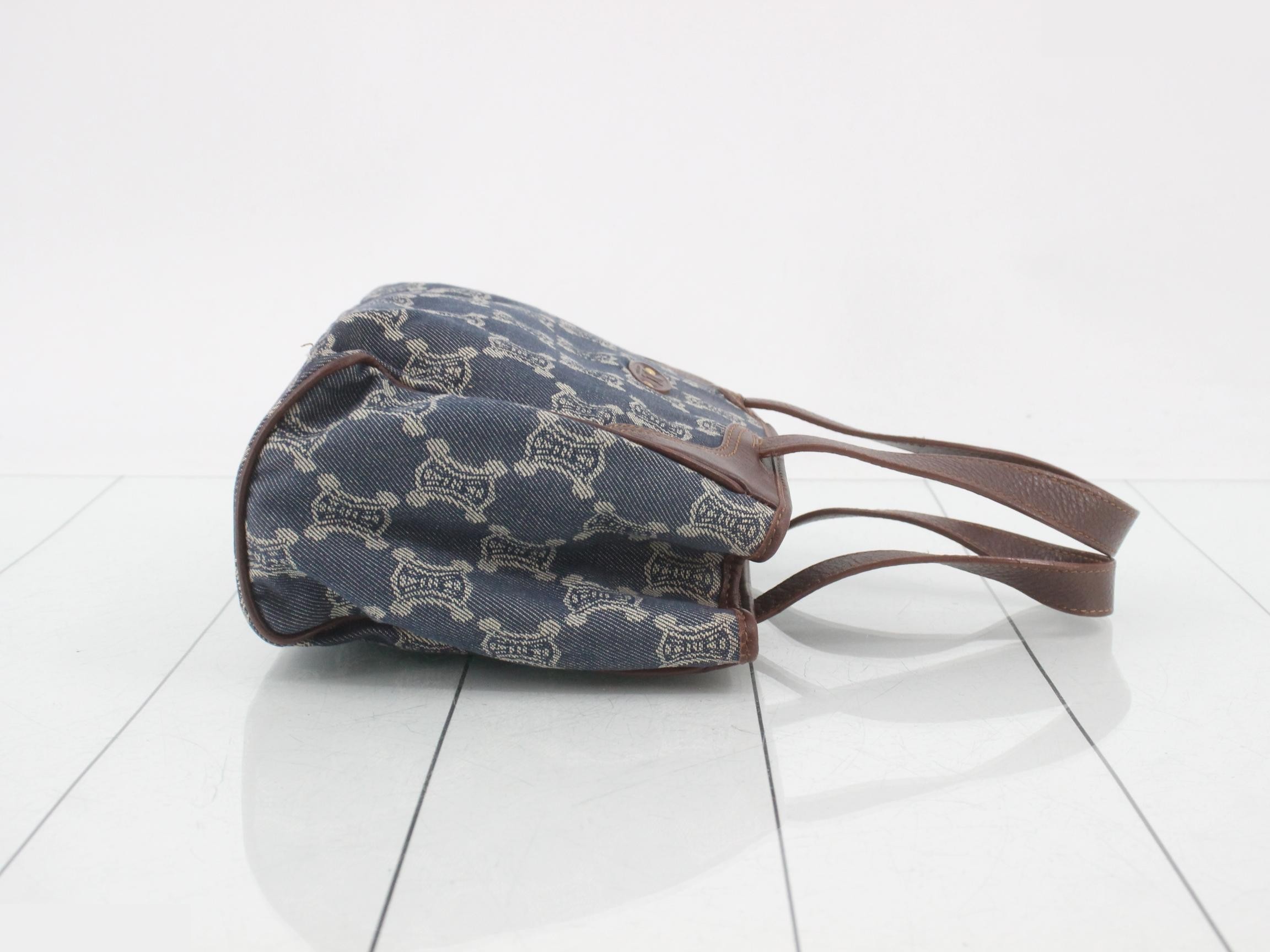 Paris Macadam Denim Handbag Tote Bag — view 3