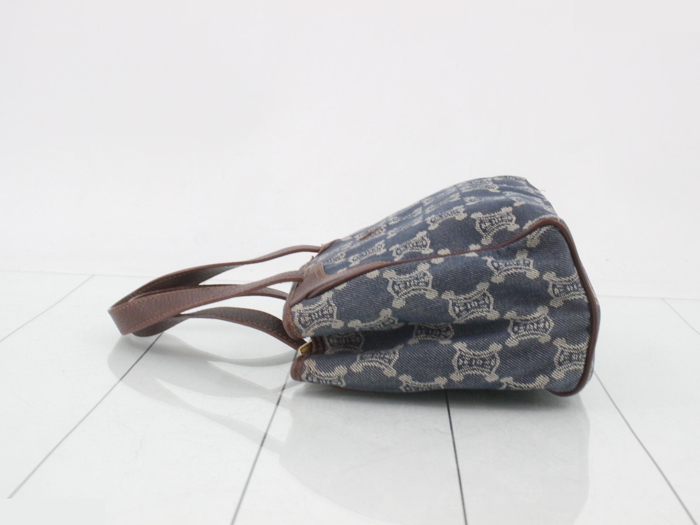 Paris Macadam Denim Handbag Tote Bag — view 4